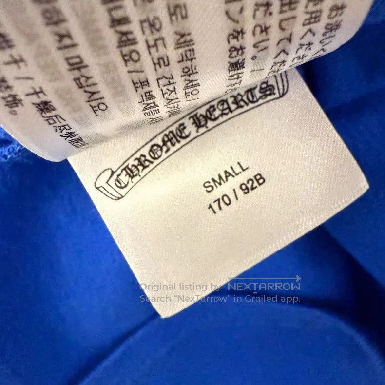 Chrome Hearts Chrome Hearts Klein Blue Baby T. Size S / US 4 / IT 40 - 4 Thumbnail