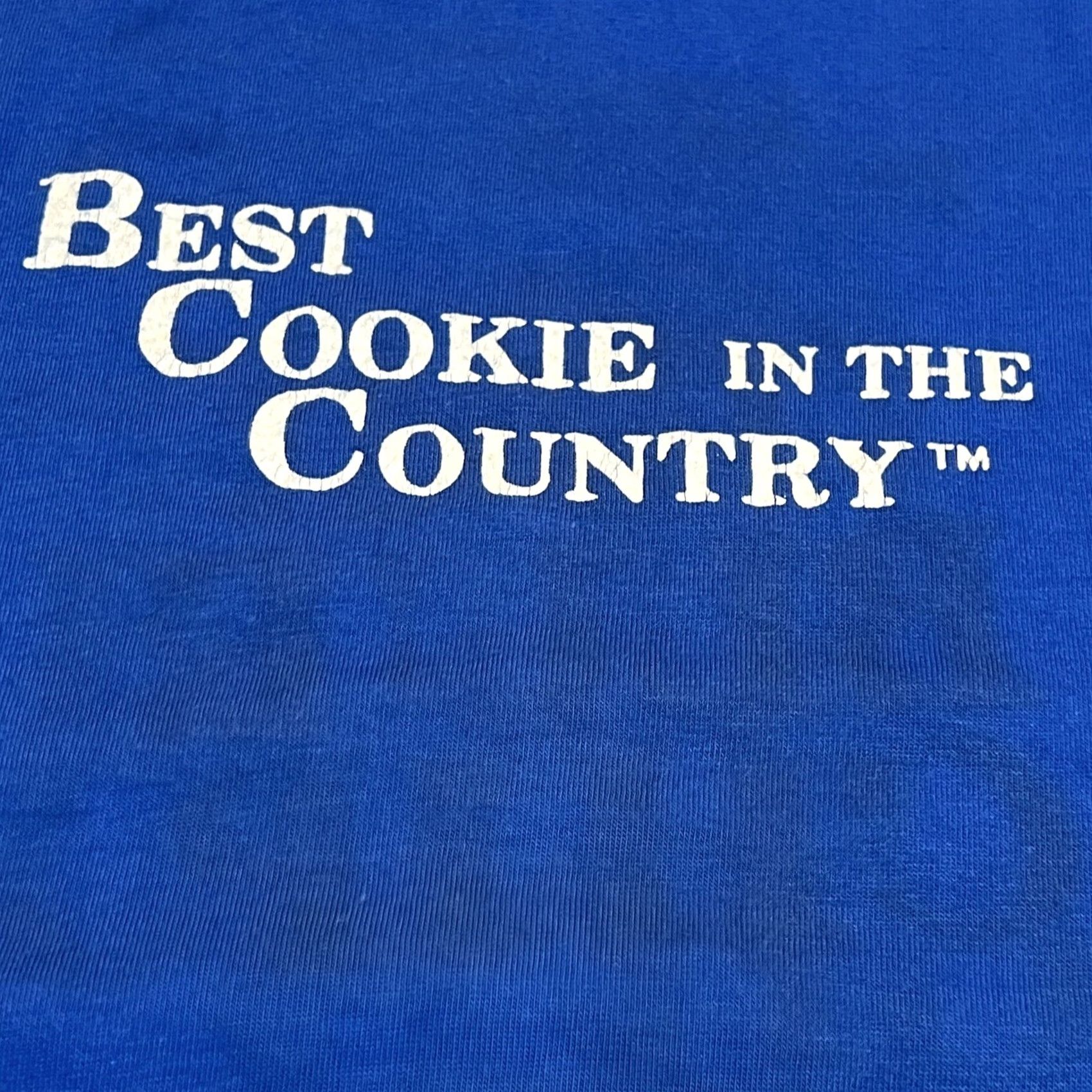 Hanes VINTAGE Hanes Blue Chip Cookies San Francisco Single Stitch Graphic Dbl-side Shirt XL Men Unisex Short Sleeve 1980s Blue Size US XL / EU 56 / 4 - 4 Thumbnail