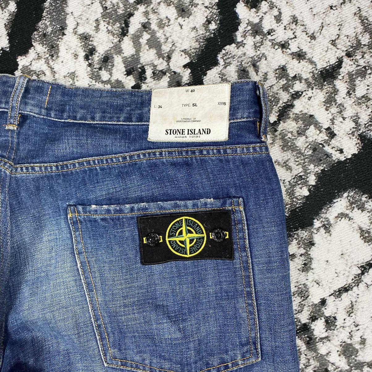 Vintage STONE ISLAND MASSIMO OSTI 🦍 VINTAGE JEANS PANTS BAGGY 00s Size US 34 / EU 50 - 3 Thumbnail