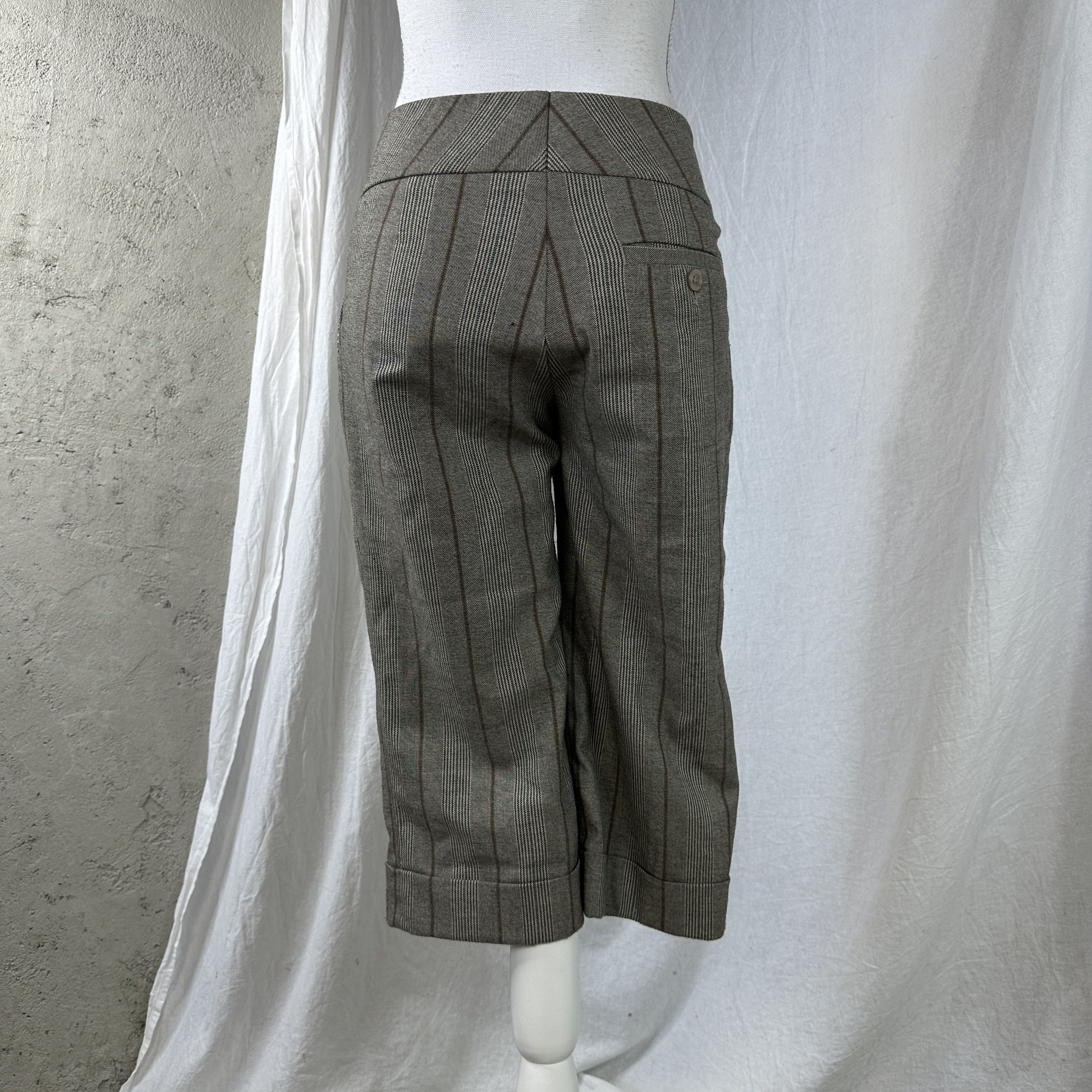 Vintage Vintage Causal Preppy Elegant Capri Stripped 00s Pants Size 25" / US 0 / IT 36 - 4 Thumbnail