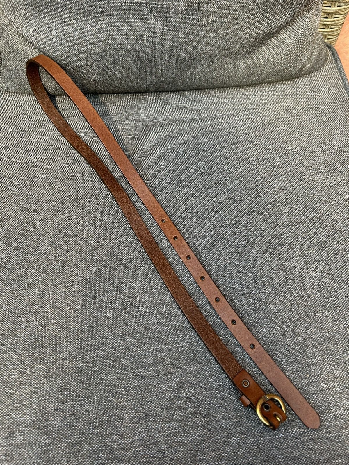 ba&sh ba&sh Thin Leather Brown Belt 80(32) Size ONE SIZE - 2 Thumbnail