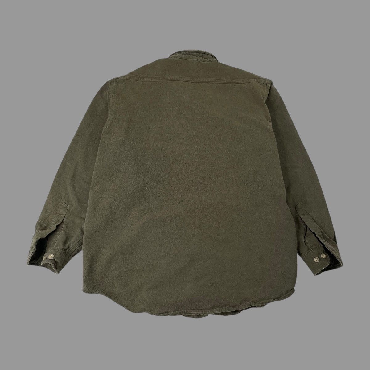 Carhartt × Vintage Vintage 90s Carhartt wool button up shirt Size US L / EU 52-54 / 3 - 2 Thumbnail