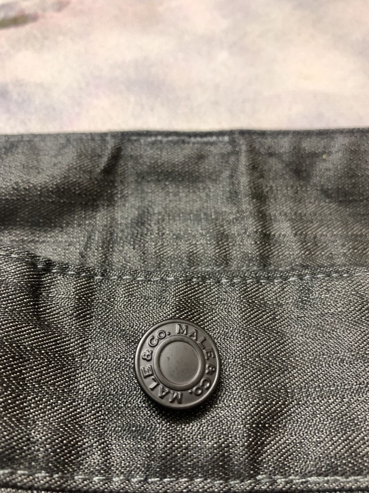 Tornado Mart 2000 Male & Co Flare Apocalypse Metallic Black Pants Size US 34 / EU 50 - 7 Thumbnail