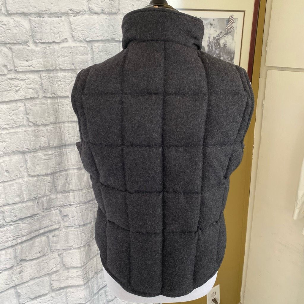 Express Express women M duck down blend full zip winter vest grey Size M / US 6-8 / IT 42-44 - 8 Thumbnail