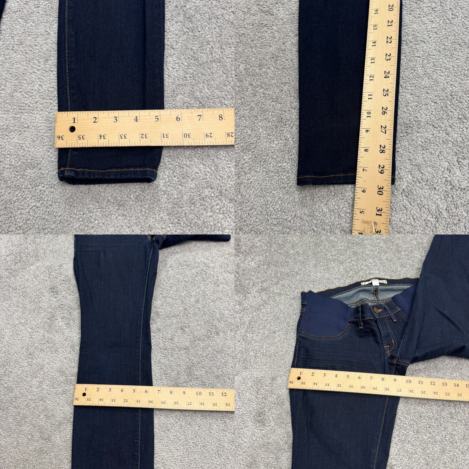 J Brand J Brand Mama J Maternity Skinny Denim Jeans - Starless - Dark Wash - 27 - Blue - Stretch - Jeans - Women Size 27" / US 4 / IT 40 - 9 Thumbnail