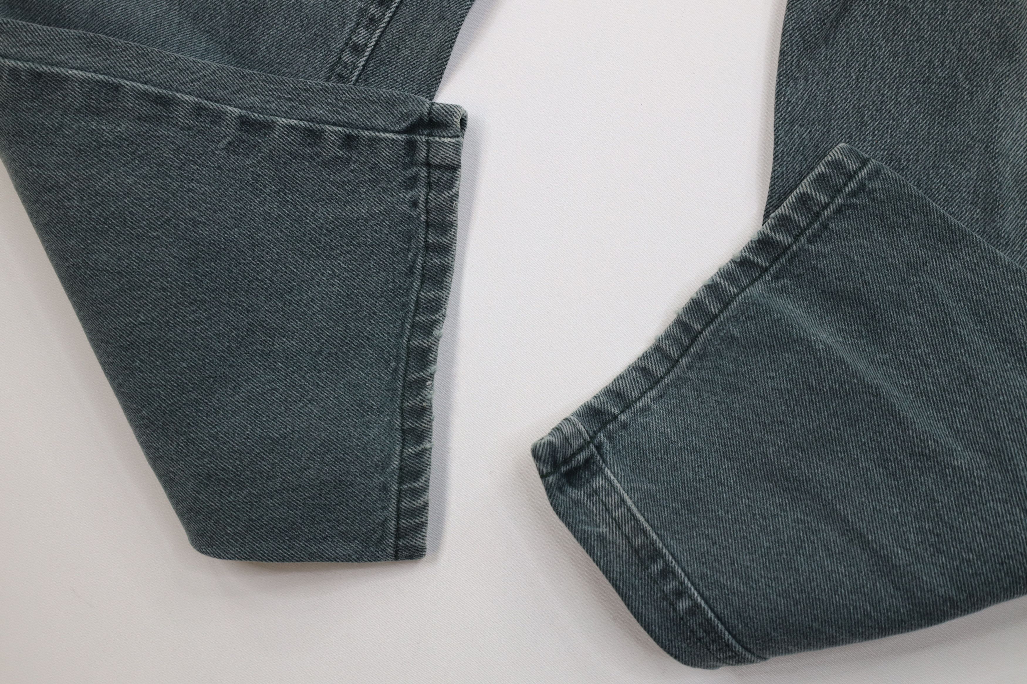 Lee Vintage 90s Lee Straight Leg Denim Jeans Green Cotton USA Size US 38 / EU 54 - 5 Thumbnail