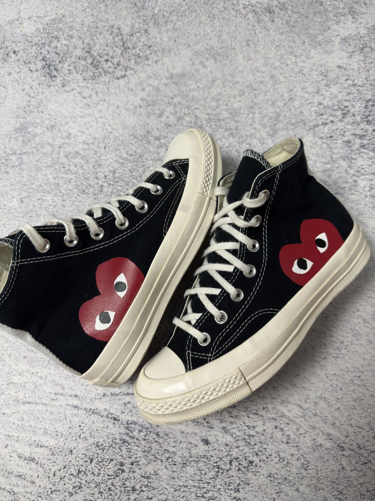 Comme des Garcons PLAY × Converse Comme Des Garçons Play x Converse High Top Sneakers Woman Size US 8 / IT 38 - 9 Thumbnail