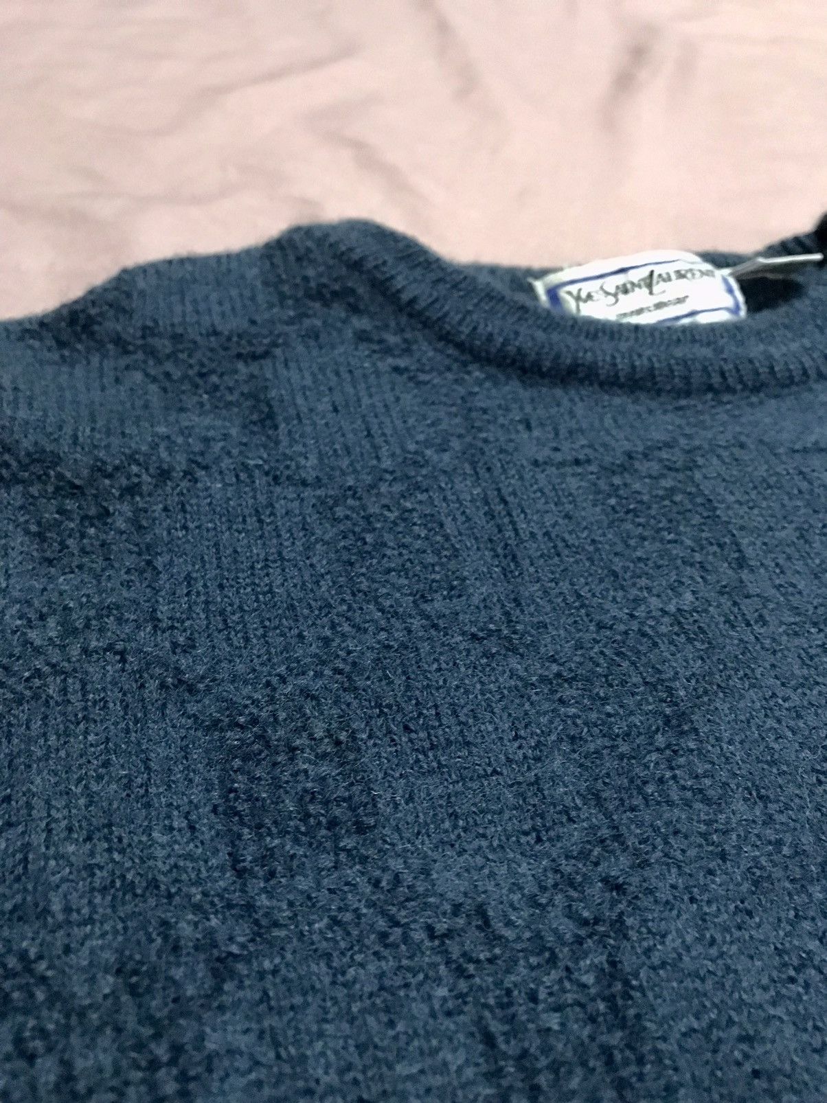 Yves Saint Laurent YVES SAINT LAURENT MADE IN KOREA PURE WOOL DAMIER CREWNECK Size US L / EU 52-54 / 3 - 5 Thumbnail