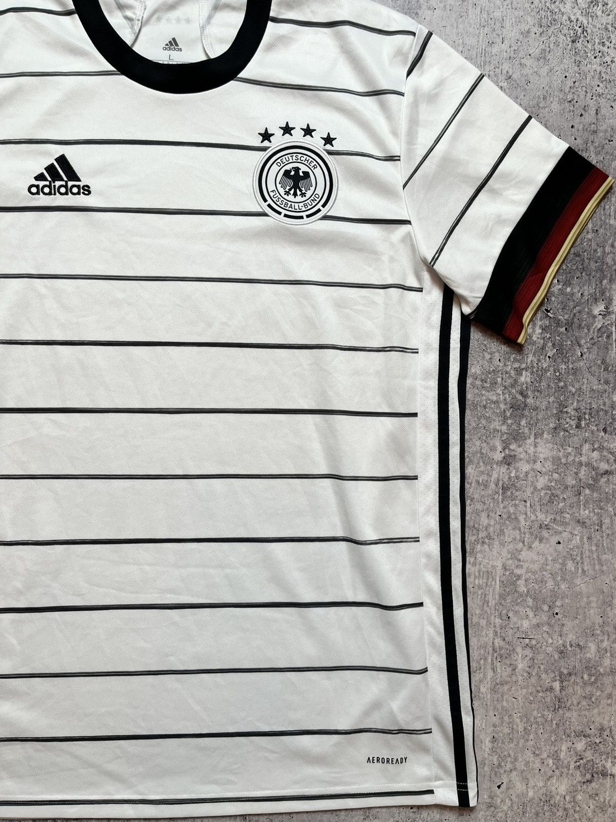 Adidas GERMANY 2020 2021 HOME SOCCER JERSEY ADIDAS EH6105 SZ L Size US L / EU 52-54 / 3 - 3 Thumbnail