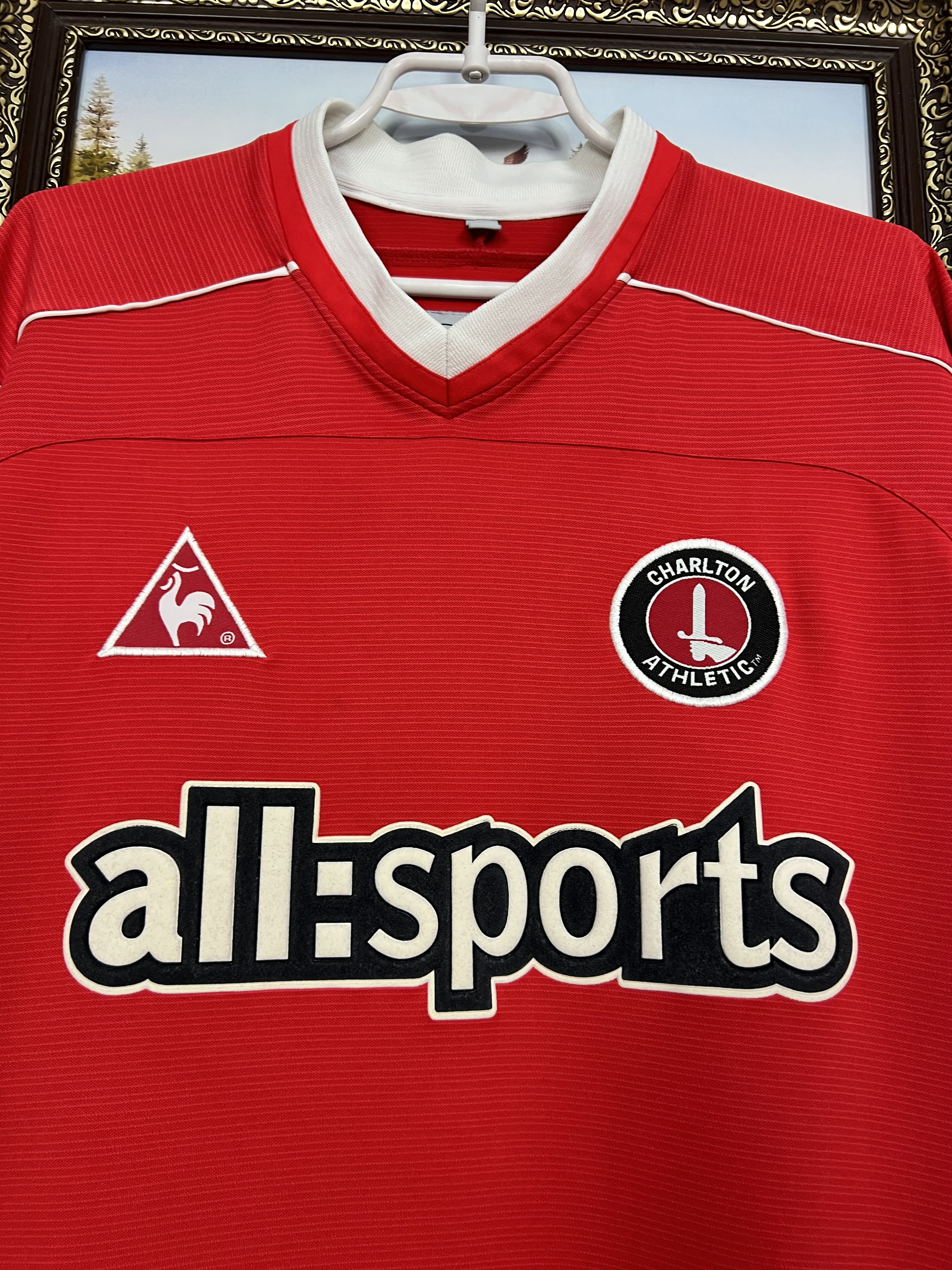 Le Coq Sportif Charlton Athletic Home football shirt Soccer Jersey Trikot Size US L / EU 52-54 / 3 - 3 Thumbnail