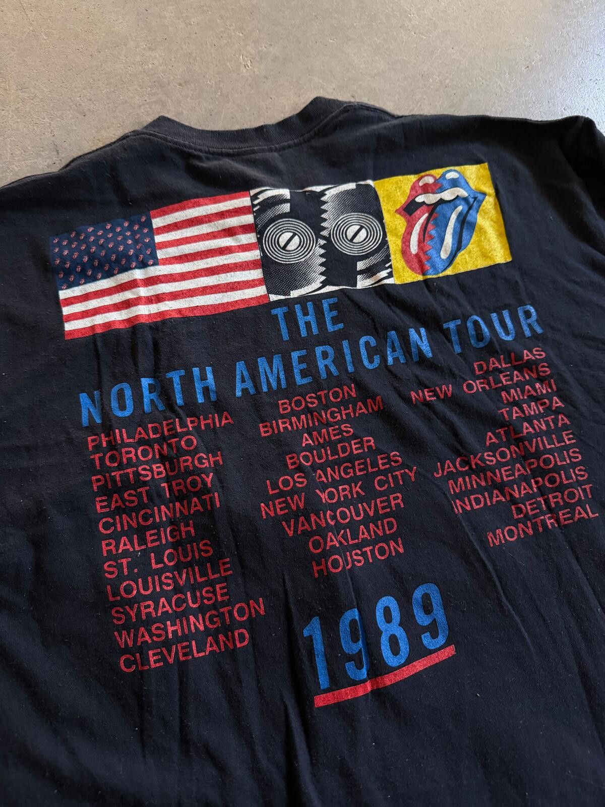 Botany 500 VTG Rolling Stones 1989 North American Tour Tee Sz L/XL Size US L / EU 52-54 / 3 - 4 Thumbnail