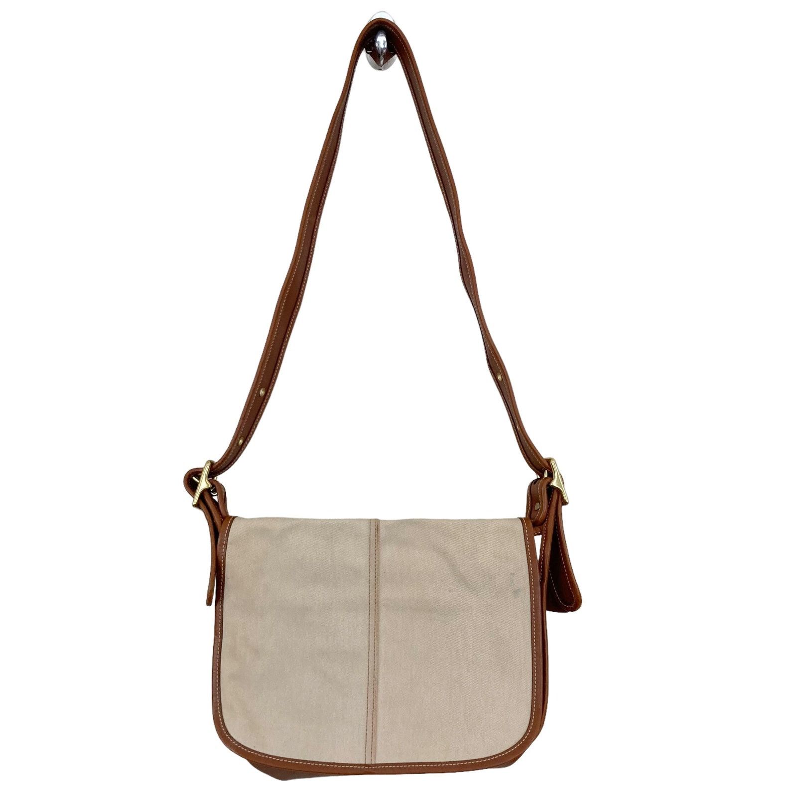 Coach Coach Canvas Leather Cream Brown Bag Size ONE SIZE - 1 Thumbnail