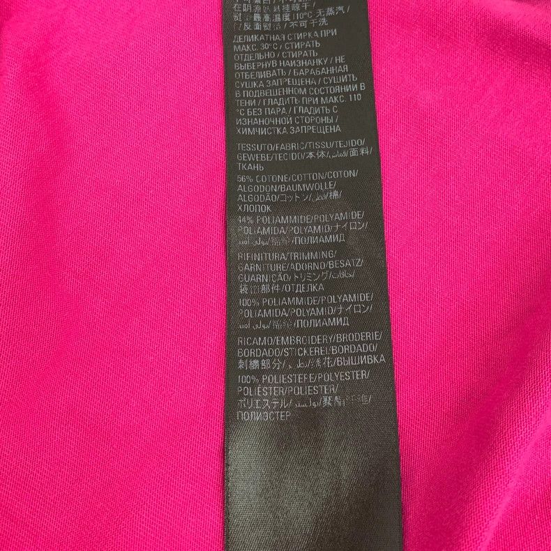 Balenciaga Balenciaga Pink Logo Letter Embroidered Wheat Pattern Cott Size US S / EU 44-46 / 1 - 9 Thumbnail