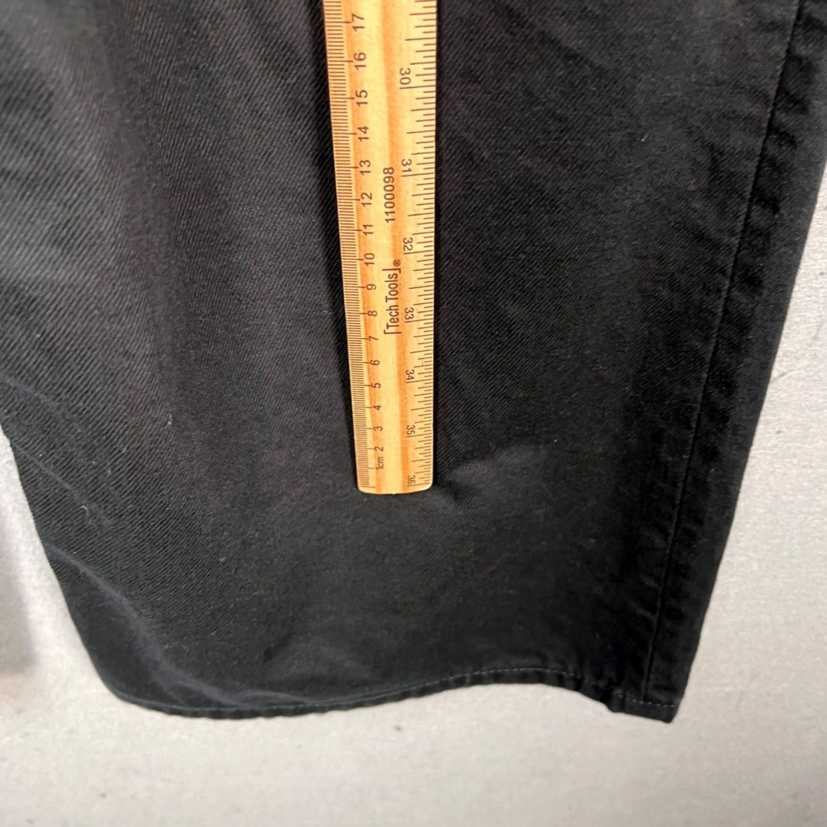 Cos COS Jeans Wide-Leg 25 Black High-Waist 100% Cotton Denim Womens Pants Size 42" / US 20 - 6 Thumbnail