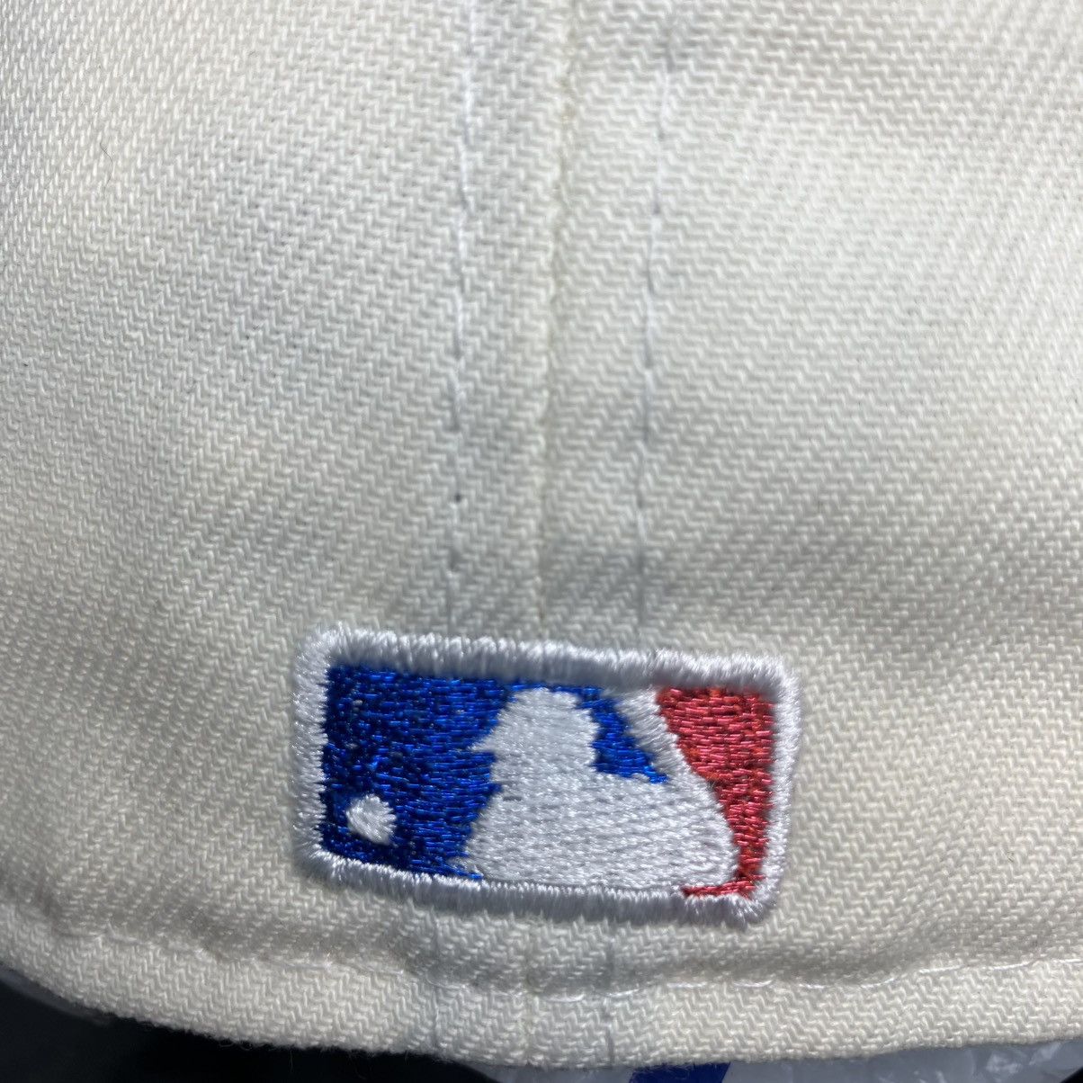 MLB × New Era × Topperz New Era Los Angeles Dodgers Fitted Hat Satin Blue Brim 7 1/8 Size 28 - 7 Thumbnail