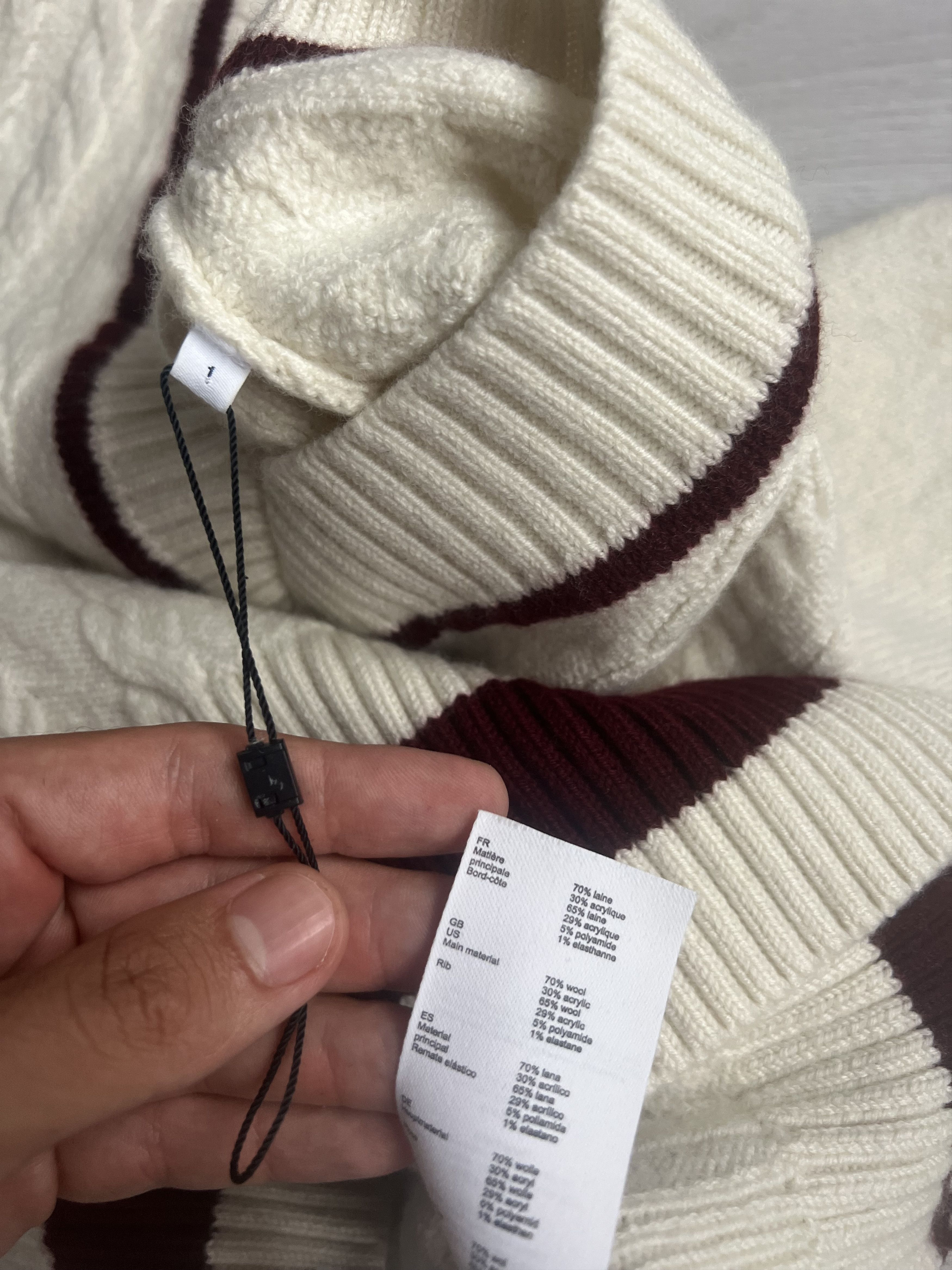 Other CLAUDIE PIERLOT Cream Cable Knit Sweater – Size 1 Size S / US 4 / IT 40 - 4 Thumbnail