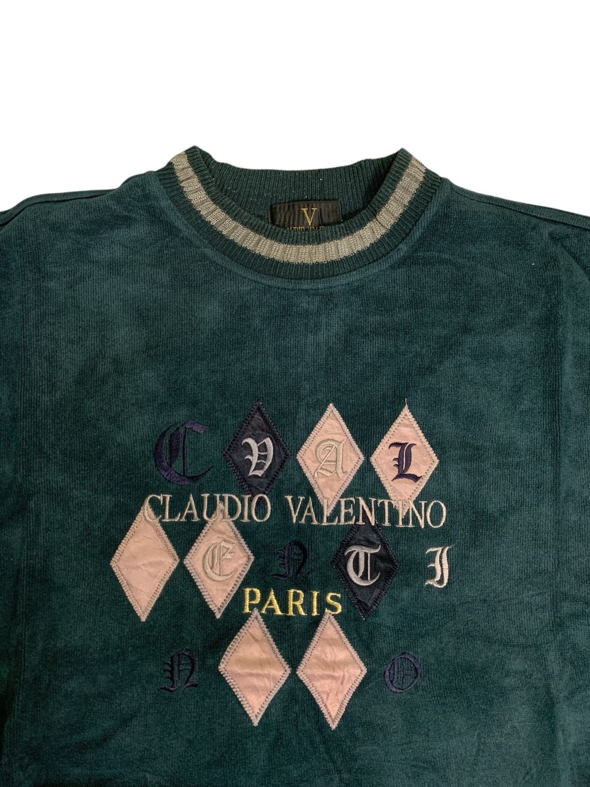 Valentino Rare Design Vintage Claudio Paris Sweatshirts Size L / US 10 / IT 46 - 3 Thumbnail