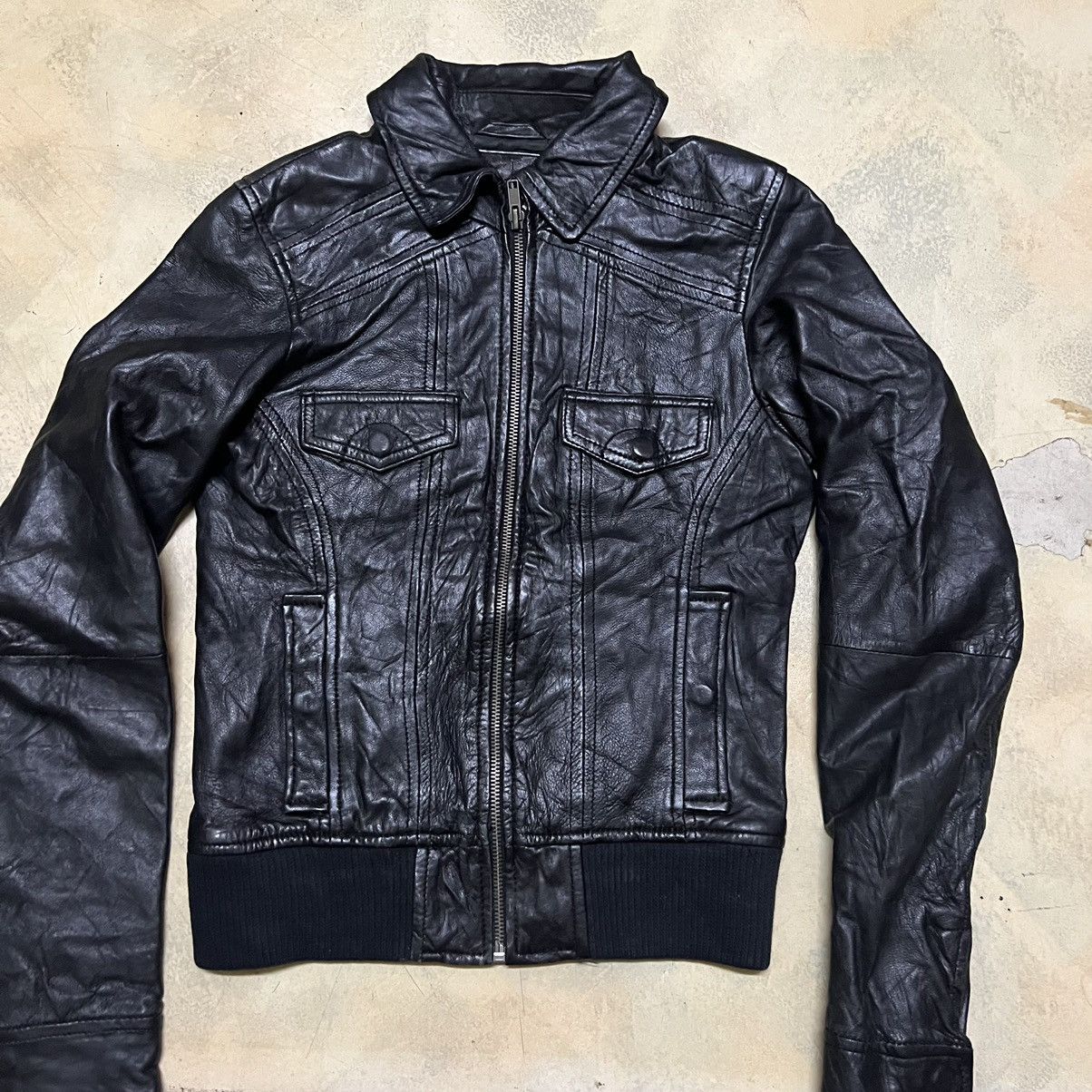 Japanese Brand Biker Real Leather Jacket size XS Size XS / US 0-2 / IT 36-38 - 3 Thumbnail