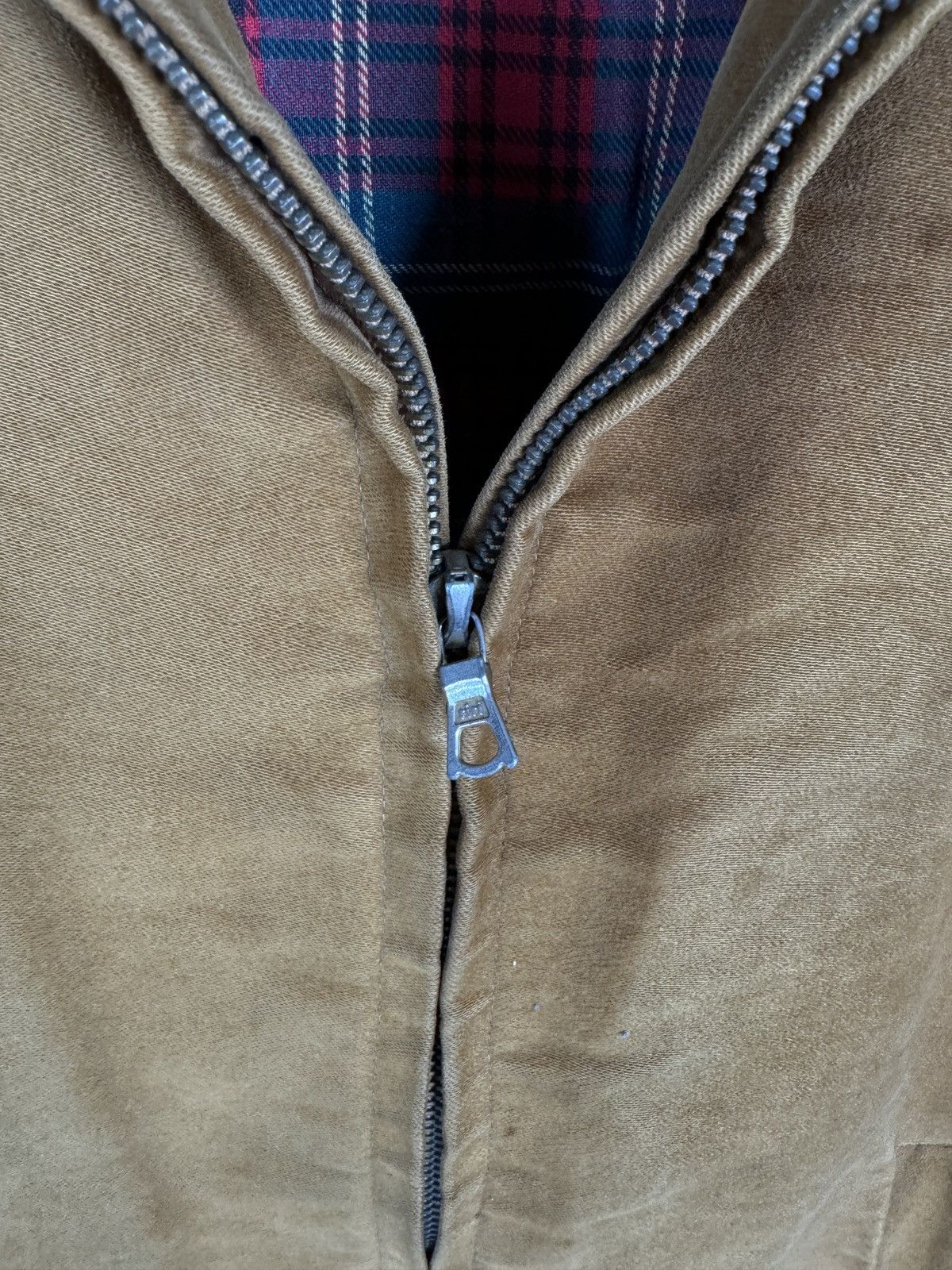 Vintage Vintage 70s 80s light brown cotton bomber aviator jacket Size US L / EU 52-54 / 3 - 7 Thumbnail