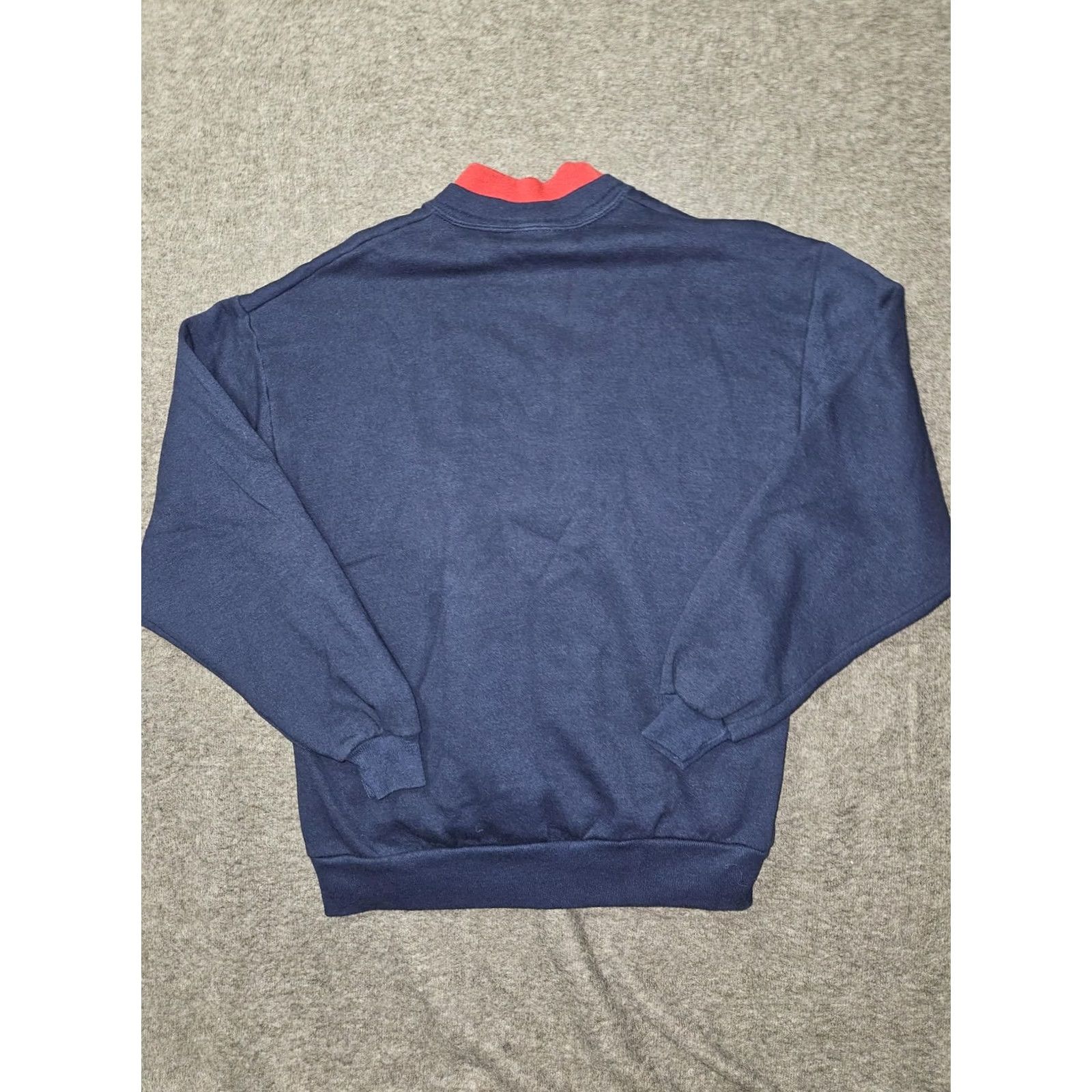 Vintage VINTAGE Morning Sun Top Stitch Sweatshirt Womens Large Pullover Navy Blue Embroidered Rain Rain Go Away Animals 90s Made USA Mens/Womens Size L / US 10 / IT 46 - 7 Thumbnail