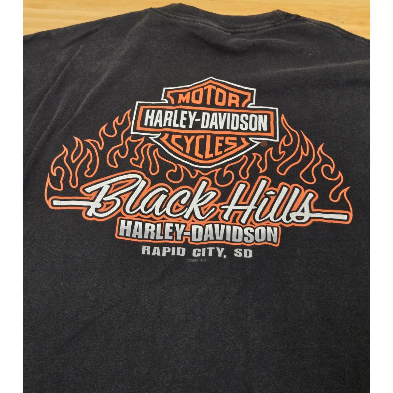 Harley Davidson Harley-Davidson Shirt Mens XL Black Hills Rapid City SD Biker Motorcycle 2006 Size US XL / EU 56 / 4 - 5 Thumbnail