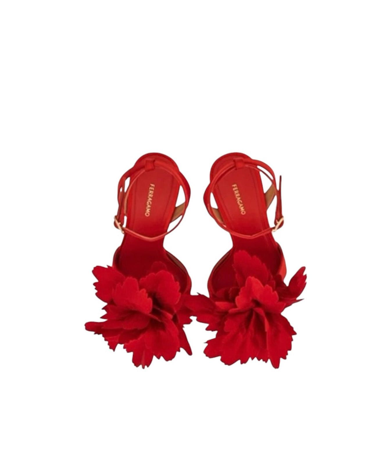 Salvatore Ferragamo Ferragamo Flower Embellished Sandal Size US 7.5 / IT 37.5 - 4 Thumbnail