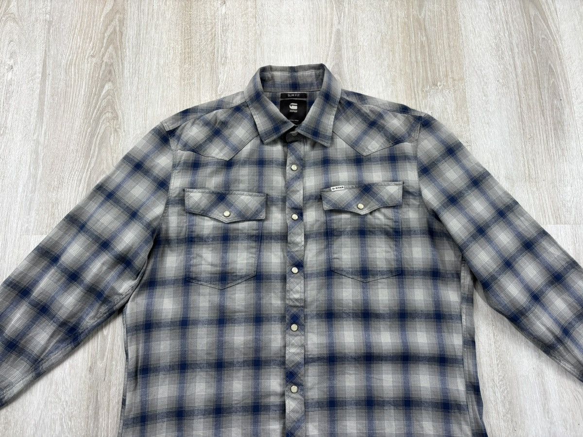 G-Star Mens shirt G Star Raw Size XL Color Blue Size US XL / EU 56 / 4 - 3 Thumbnail