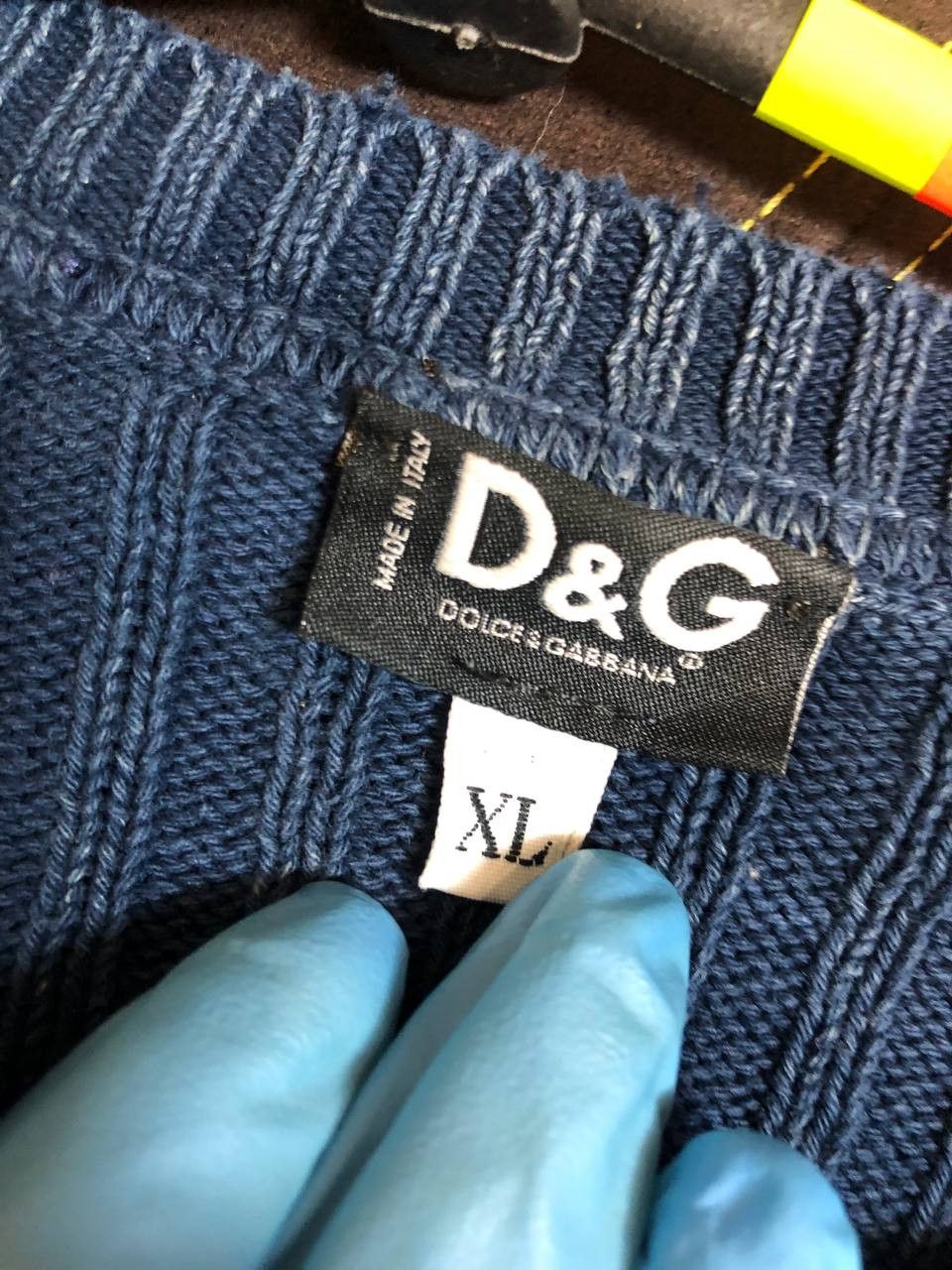 Dolce & Gabbana Vintage Dolce Gabbana Ribbed Knit Sweater Men Size US XL / EU 56 / 4 - 2 Thumbnail