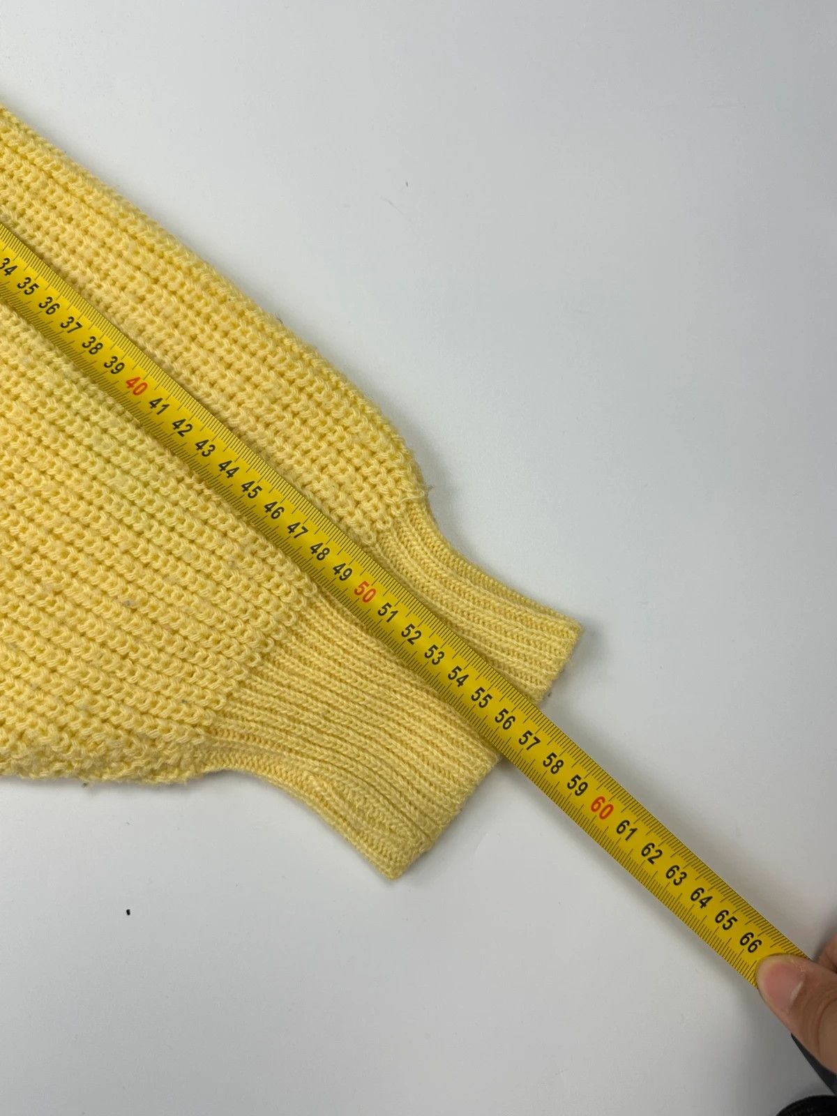 Emporio Armani Emporio Armani 90’s Cable Knit Yellow Sweater Size US M / EU 48-50 / 2 - 9 Thumbnail