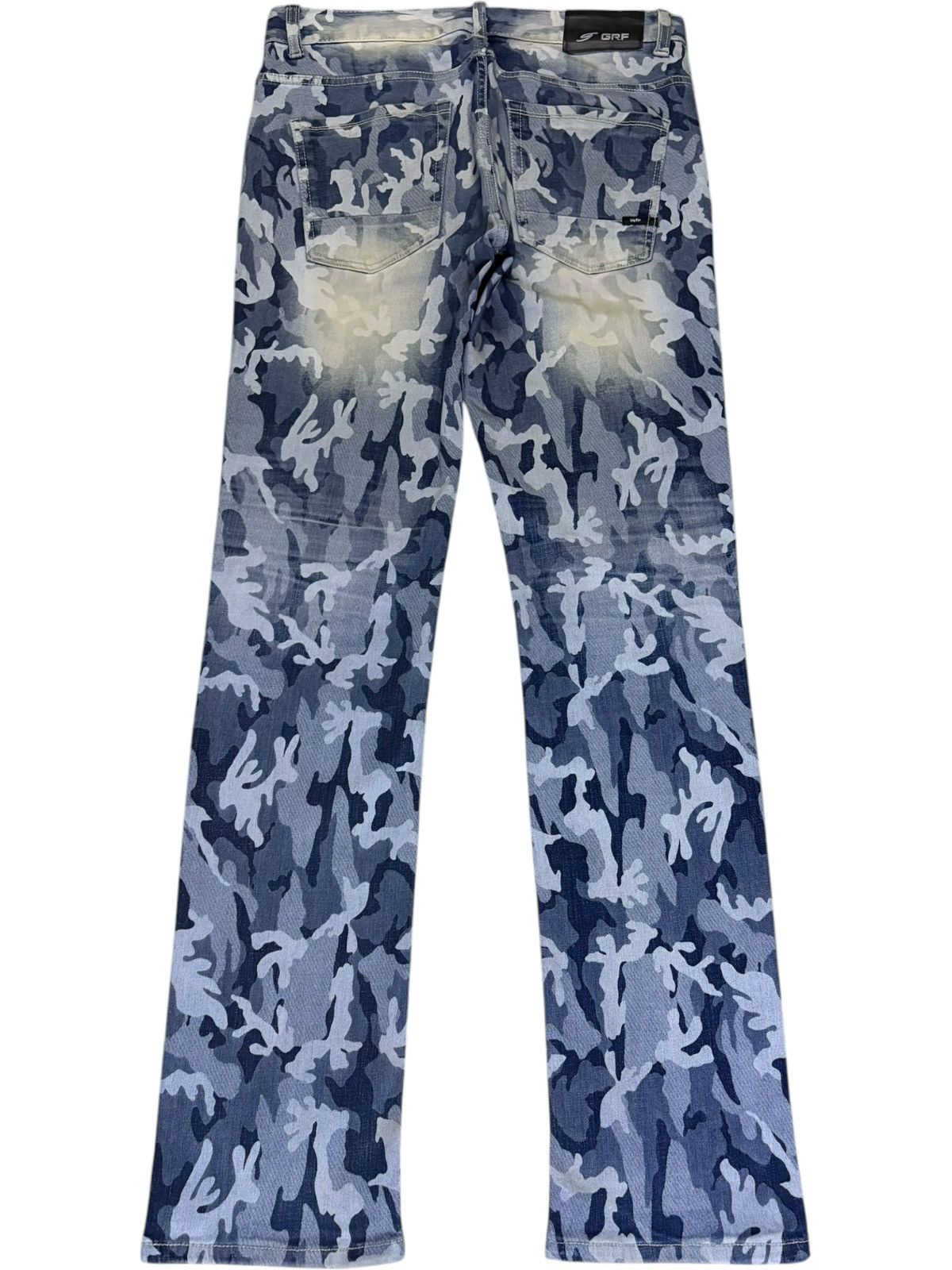 Japanese Brand Vintage Japanese Brand Army Navy Camo Distressed Jeans Size US 33 - 2 Thumbnail