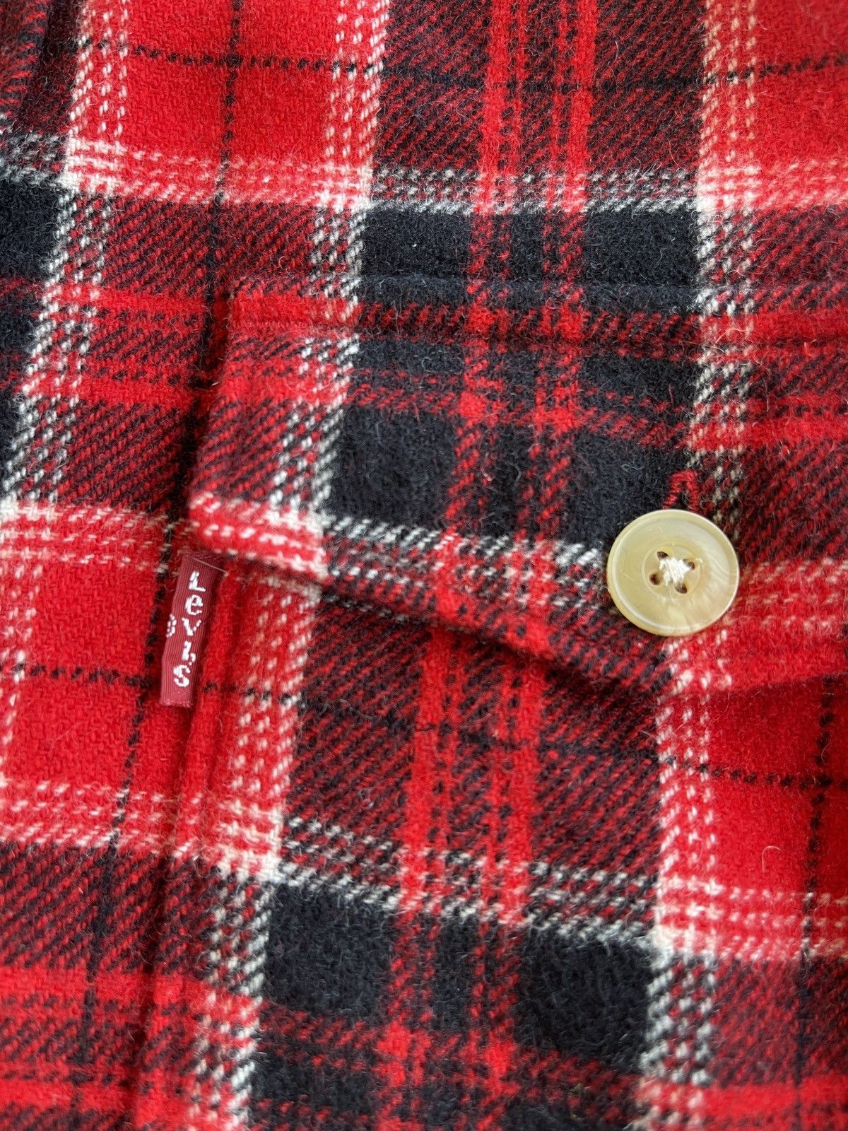 Levi's Vintage Levis Wool Tartan Flannel Size M / US 6-8 / IT 42-44 - 6 Thumbnail
