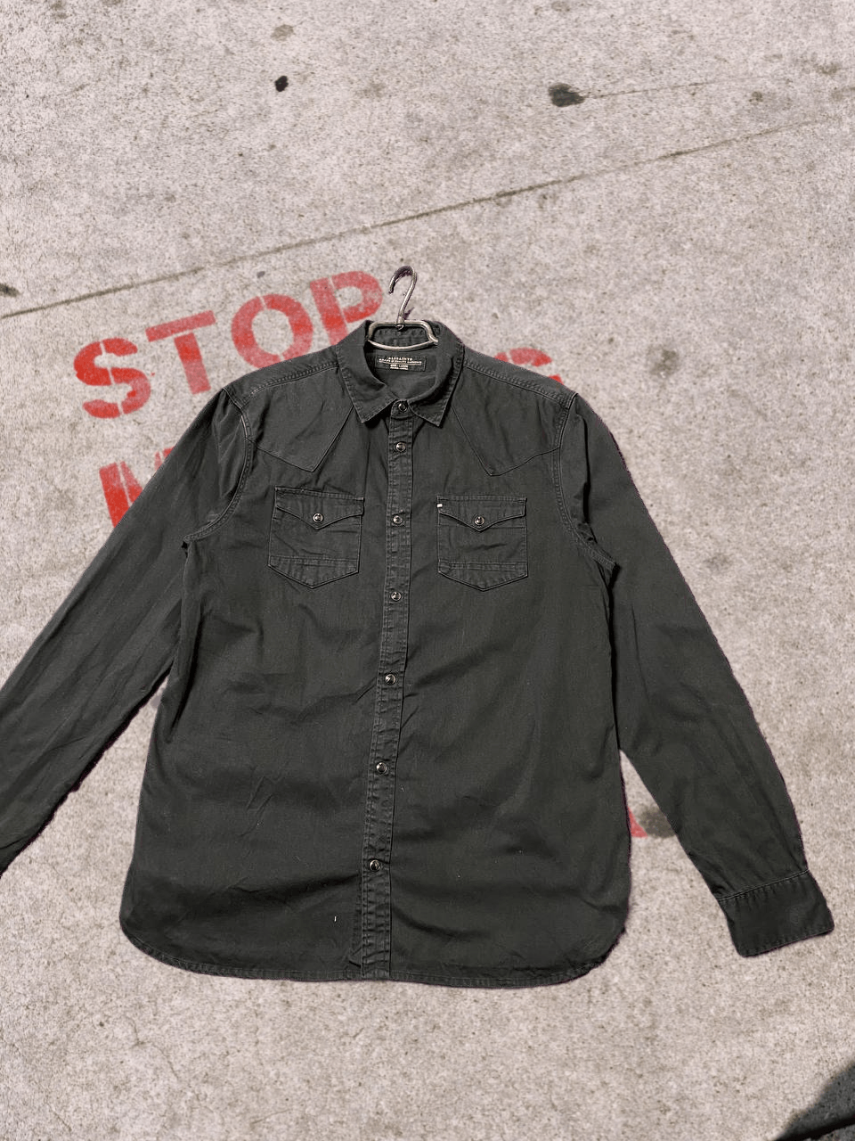 Allsaints Allsaints Overshirt Streetwear Vintage Grunge SHIRT Size US S / EU 44-46 / 1 - 1 Thumbnail