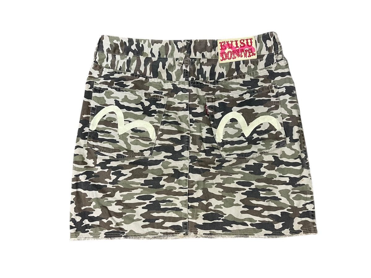 Evisu Vintage Evisu Donna Yamane Camouflage Mini Skirt Size 31" - 2 Thumbnail