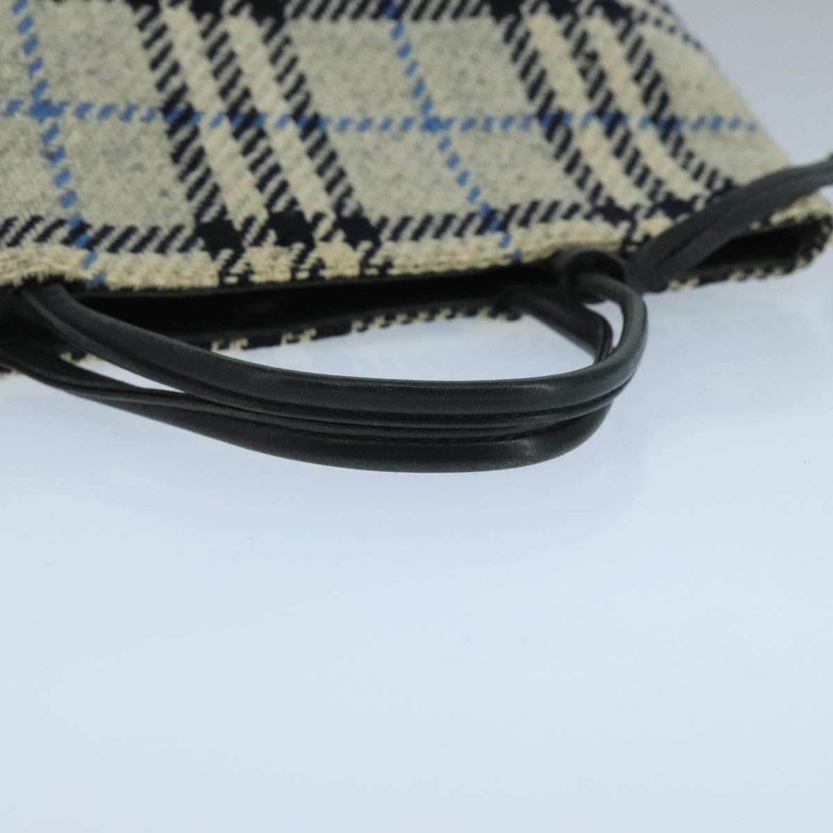 Burberry Burberry Nova Check Hand Bag Wool Gray Size ONE SIZE - 7 Thumbnail