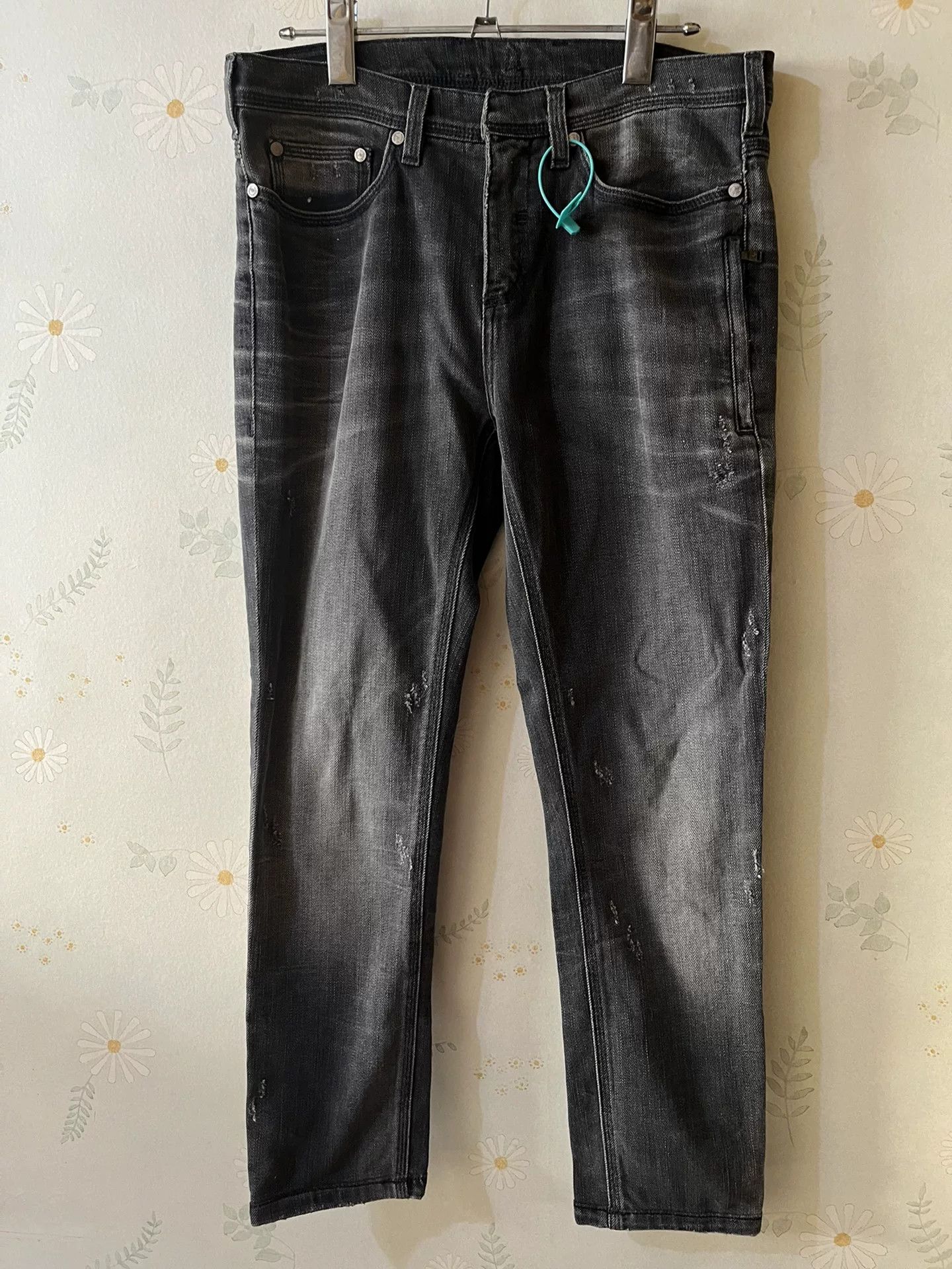 Neil Barrett Neil Barrett Men's Gray Super Skinny Jeans Size US 32 / EU 48 - 1 Thumbnail