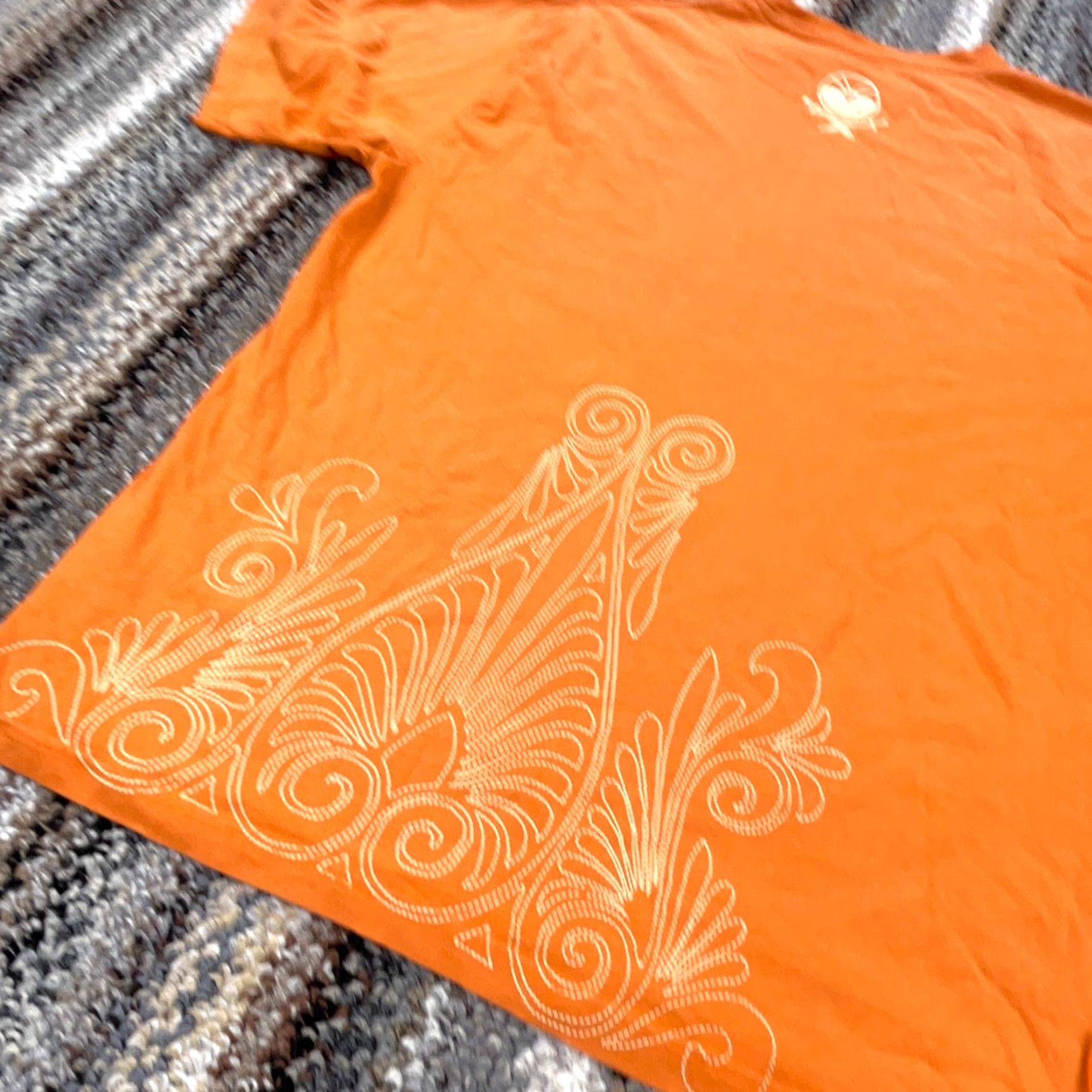 Vintage VINTAGE Mecca Shirt Men 2XL Orange Graphic Tee USA Hip Hop Gothic Grunge Motorcycle 100% Cotton Short Sleeve Crew Neck Size US XXL / EU 58 / 5 - 7 Thumbnail