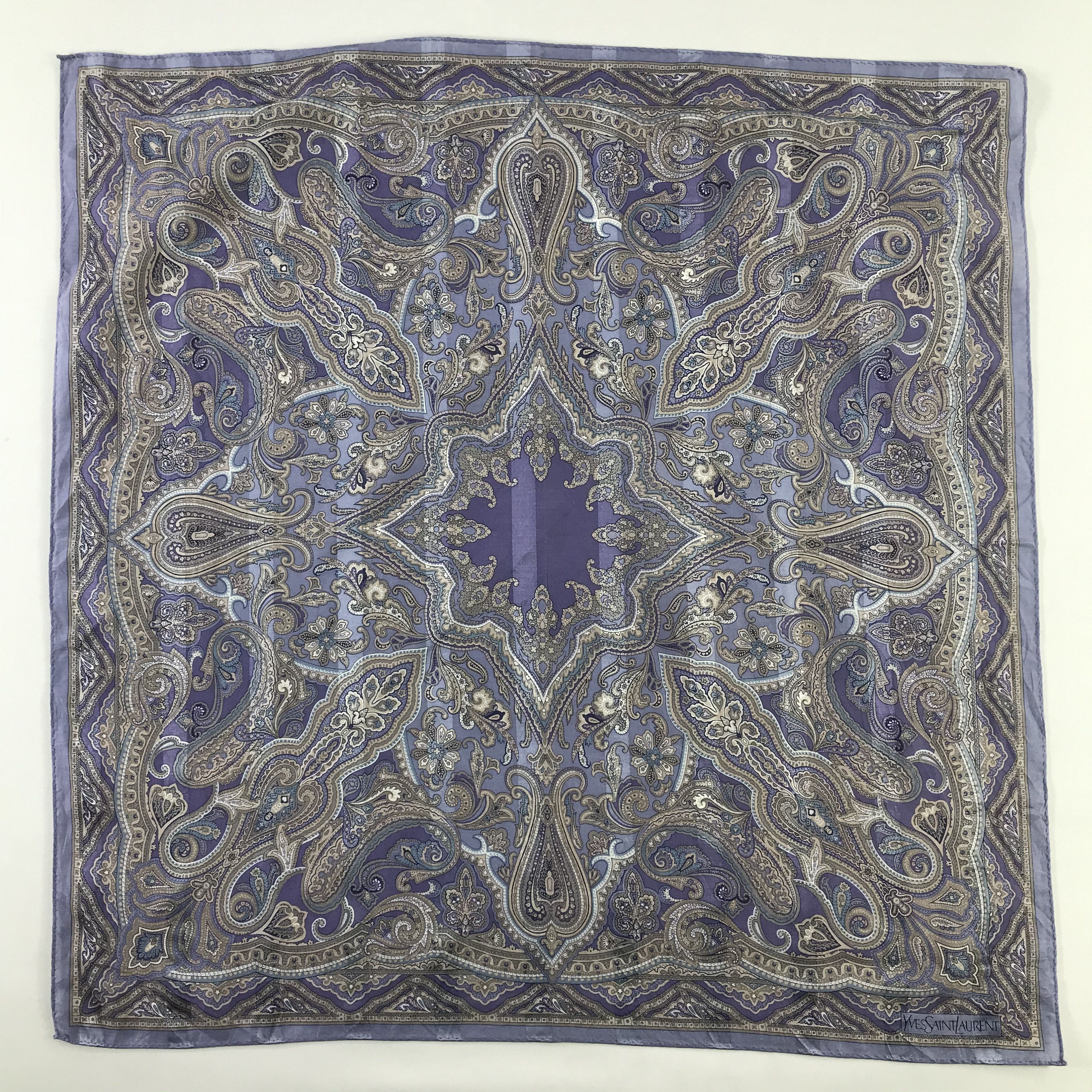 Vintage × Yves Saint Laurent Yves Saint Laurent Bandana / Handkerchief /Neckerchief -S632 Size ONE SIZE - 1 Thumbnail
