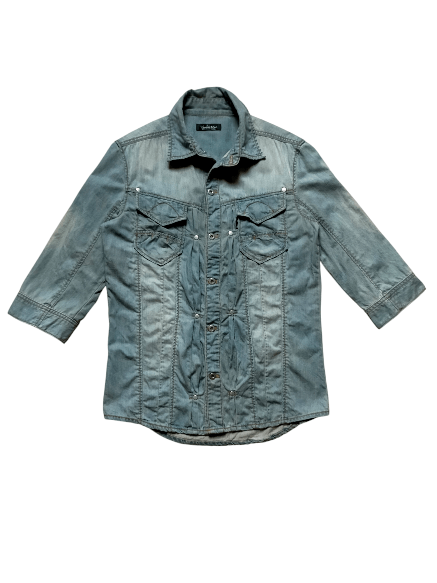 Tornado Mart Tornado Mart 3quarter Sleeve Soft Denim Jacket Size US L / EU 52-54 / 3 - 7 Thumbnail