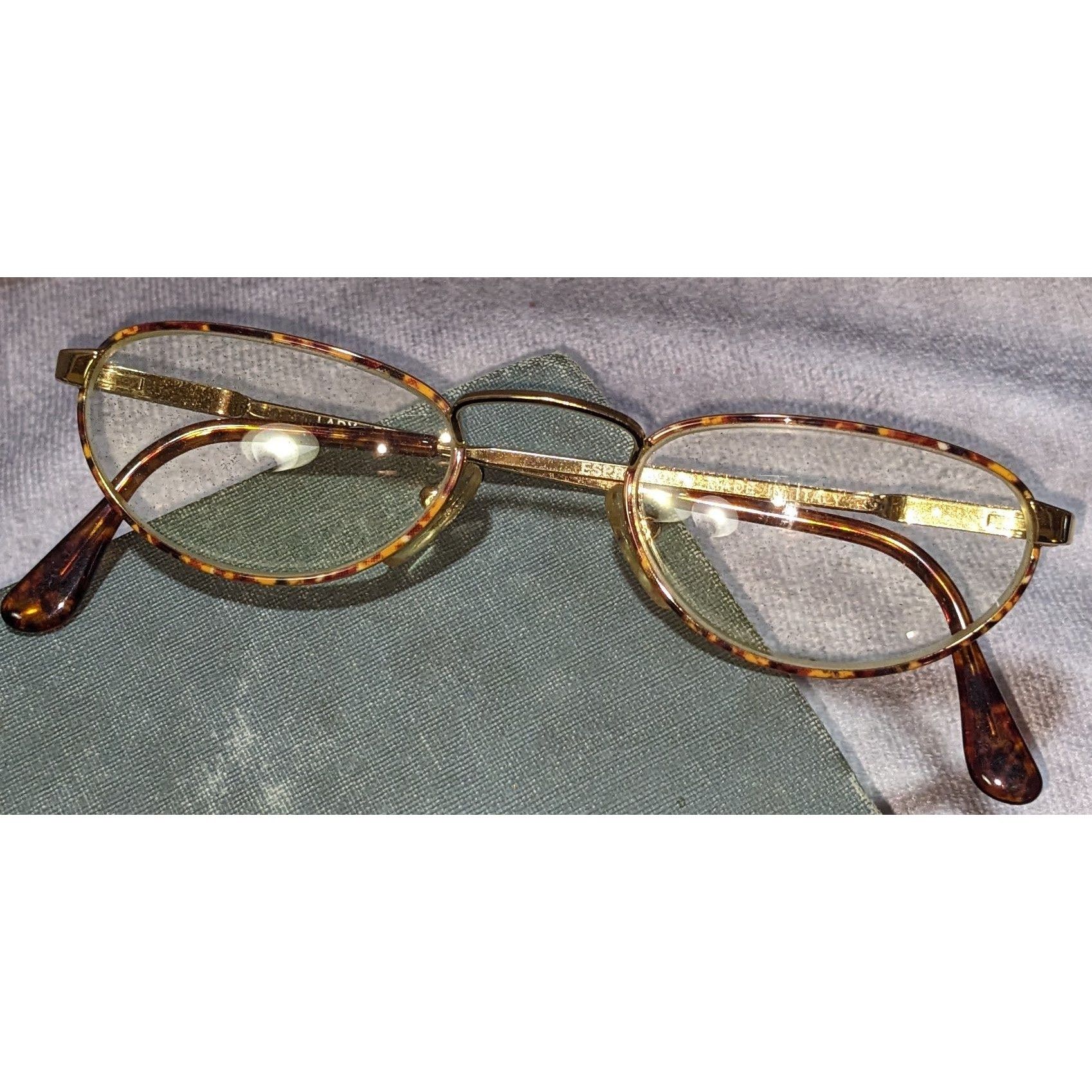 Other Espressioni Lady Flex Tortoise Shell Eyeglass Frames Gold Ac Size ONE SIZE - 1 Thumbnail