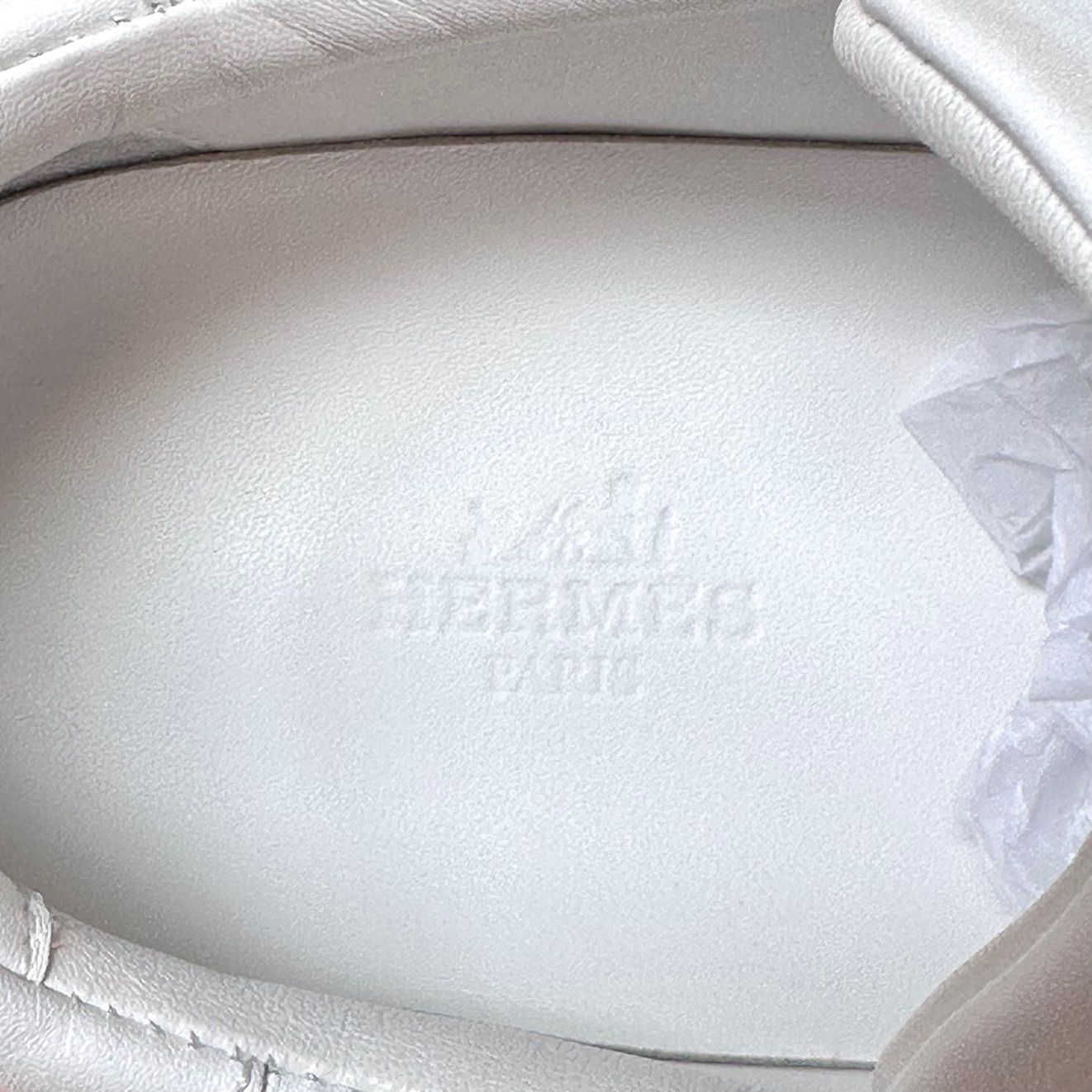 Hermes Hermès White Leather Femme Day Kelly Accent Sneakers Size US 6 / IT 36 - 12 Thumbnail