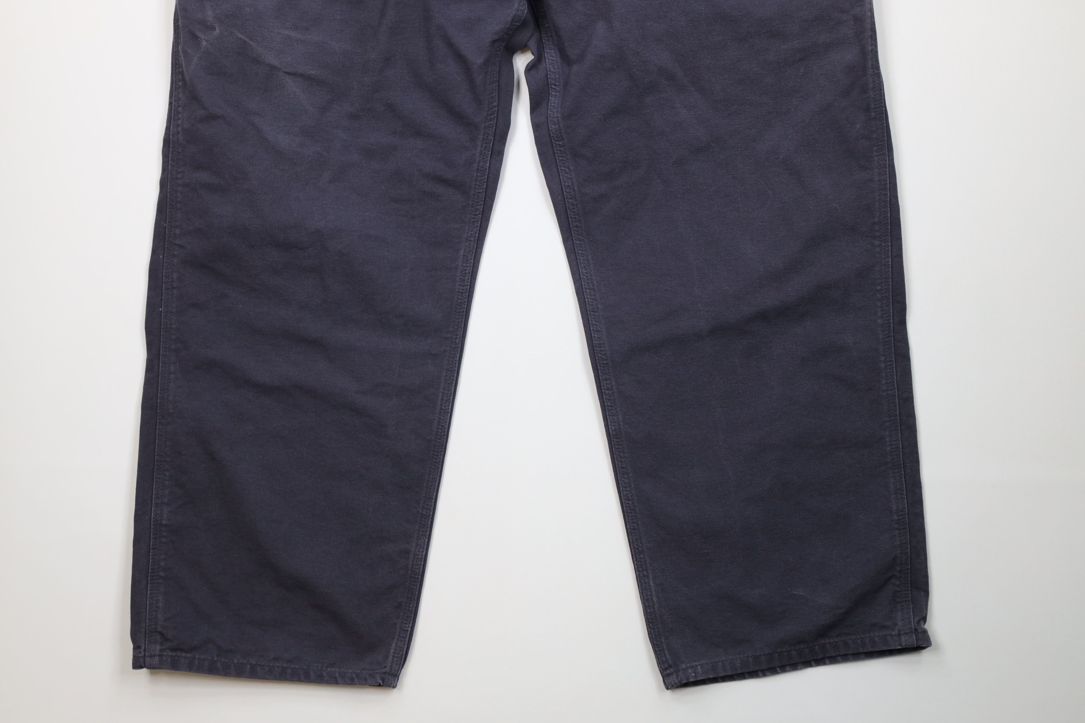 Carhartt Vintage Y2K Carhartt Wide Leg Canvas Dungaree Pants Blue Size US 44 / EU 60 - 4 Thumbnail