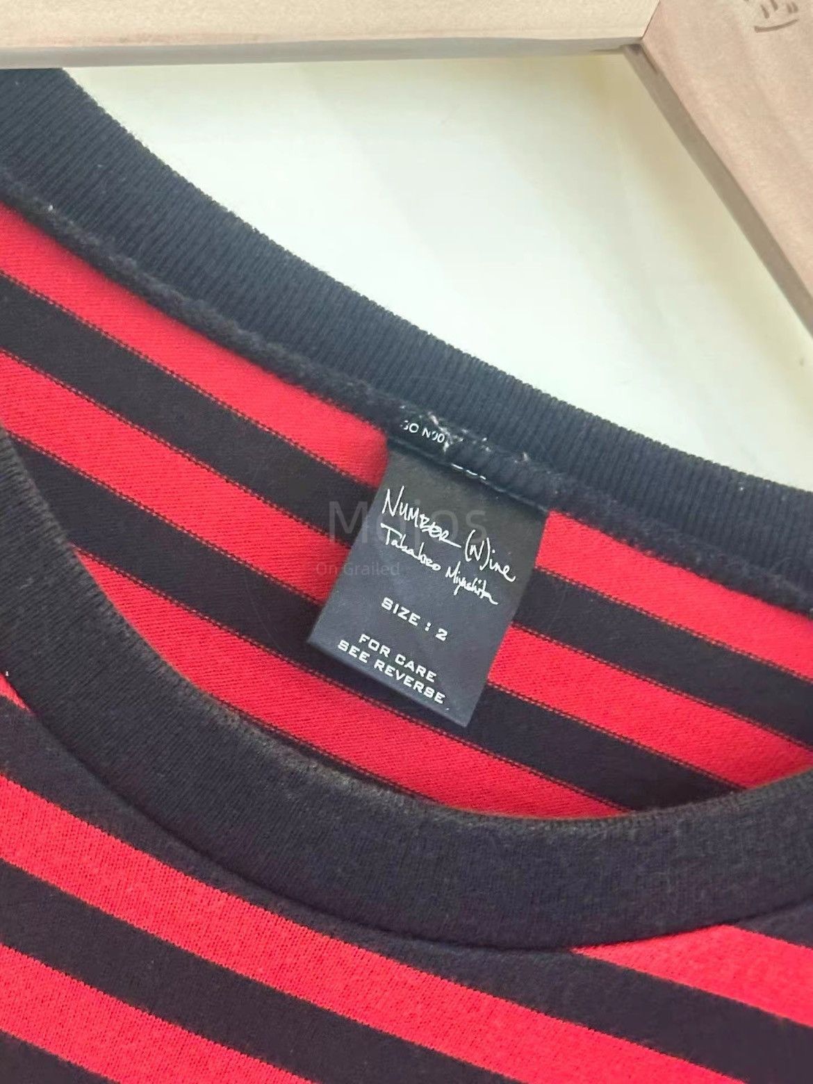Number (N)ine Sz 2 Number Nine 04SS Stripe Tee-2508 Size US M / EU 48-50 / 2 - 4 Thumbnail