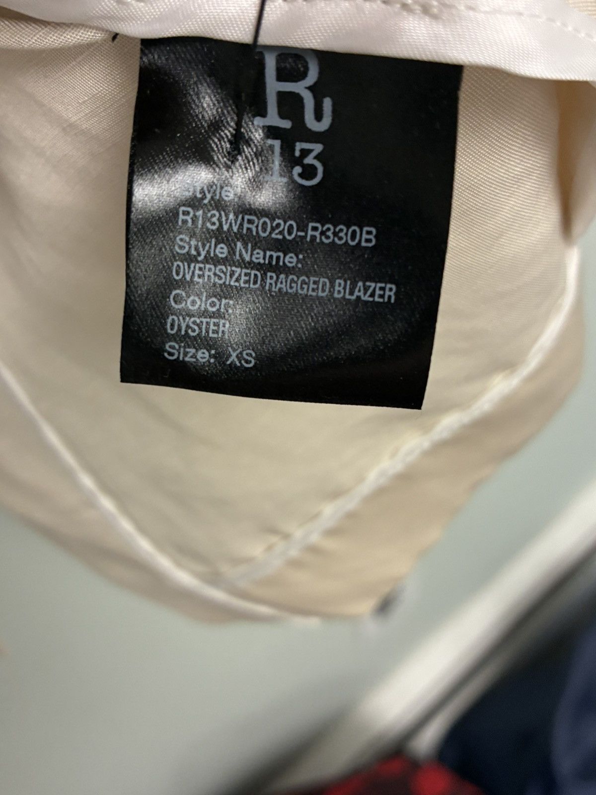 R13 Oversized Blazer Satin XS X-Small Size XS / US 0-2 / IT 36-38 - 7 Thumbnail