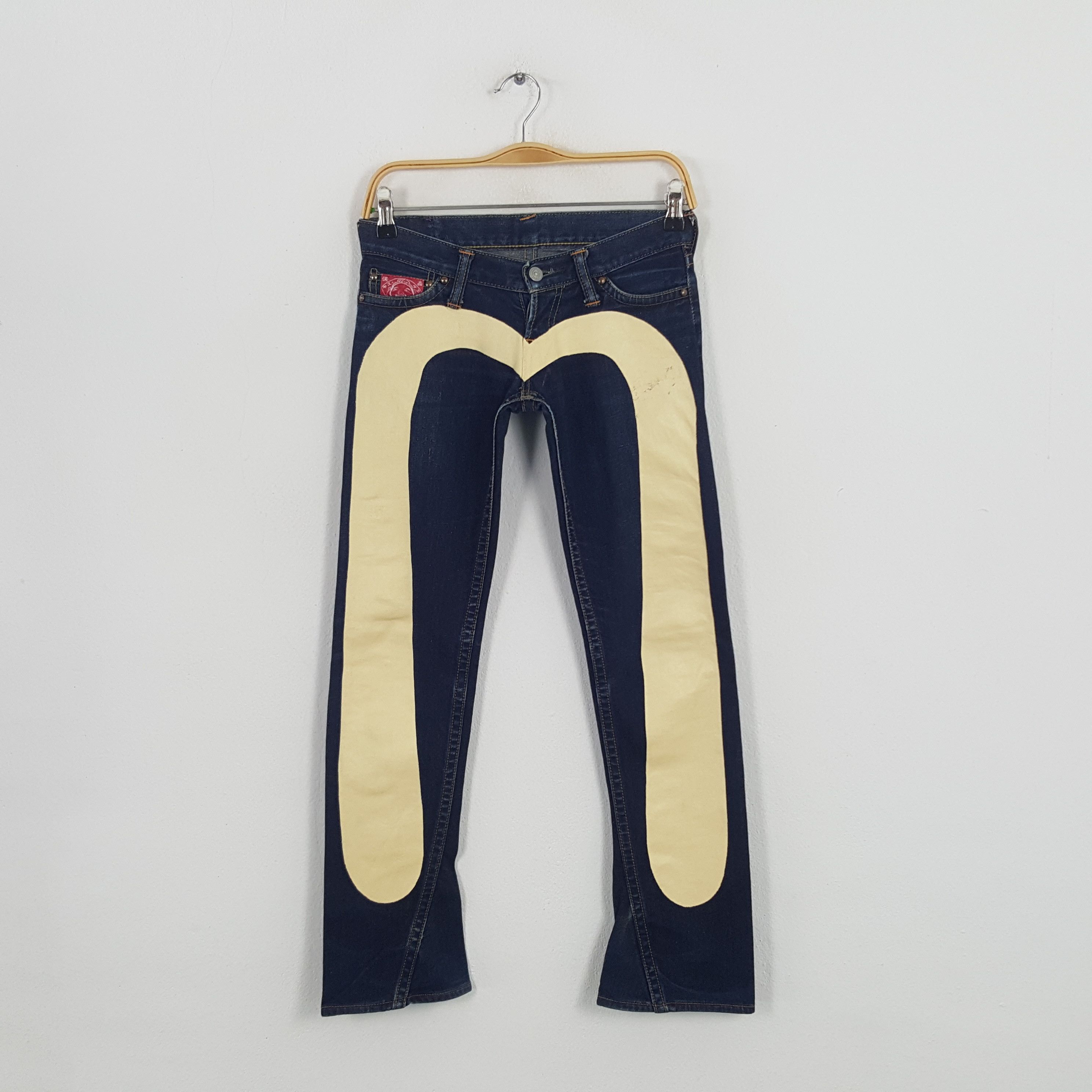 Evisu × Japanese Brand × Vintage Vintage Evisu Japanese Brand Daicock Custom Art Denim Jeans Size 28" / US 6 / IT 42 - 1 Thumbnail