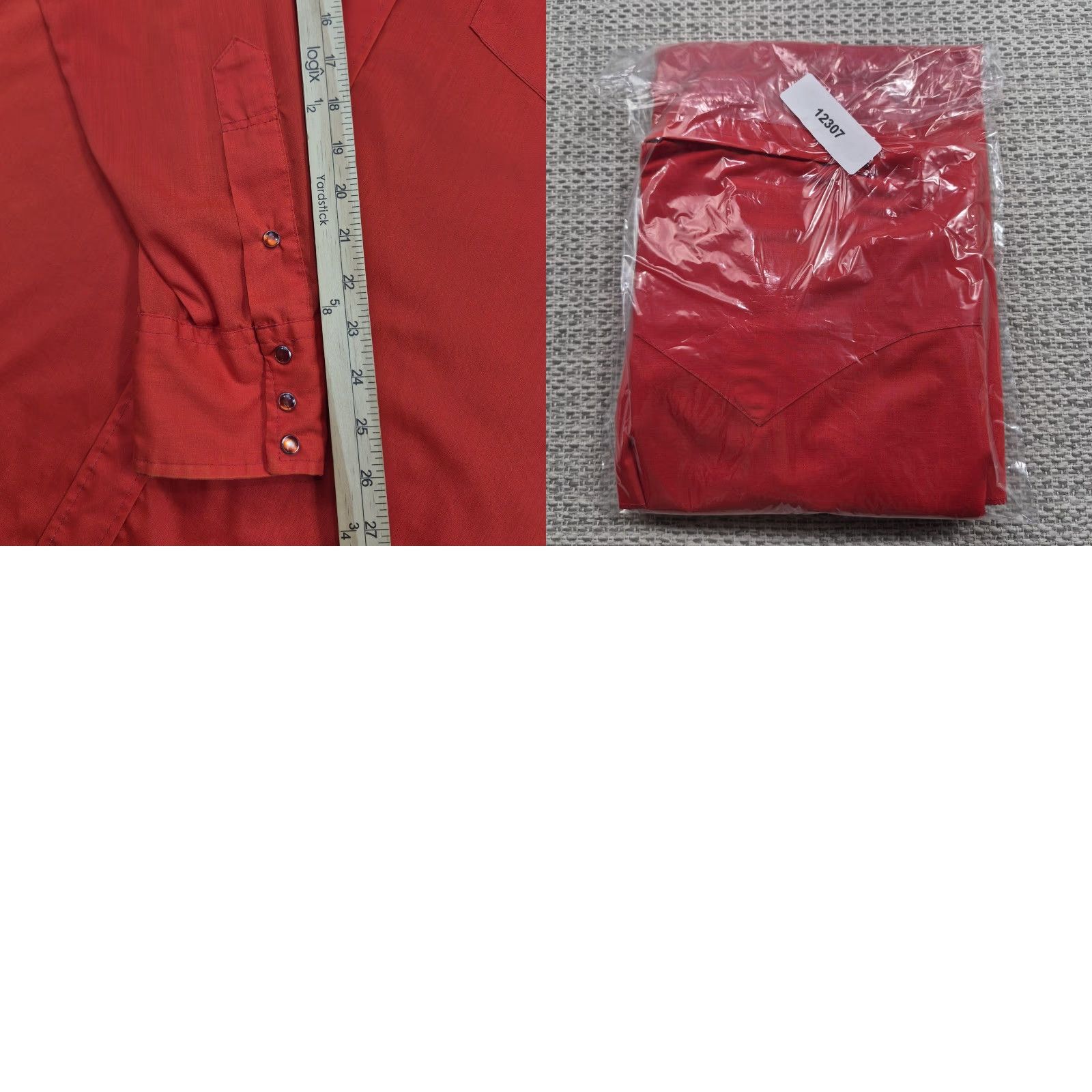 Vintage VINTAGE Dickson-Jenkins Pearl Snap Shirt Mens Large Red Western Cowboy 70s 80s Classic Retro USA Cowboy Shirt Mens Large Red Pearl Snap Western Shirt Size US L / EU 52-54 / 3 - 9 Thumbnail