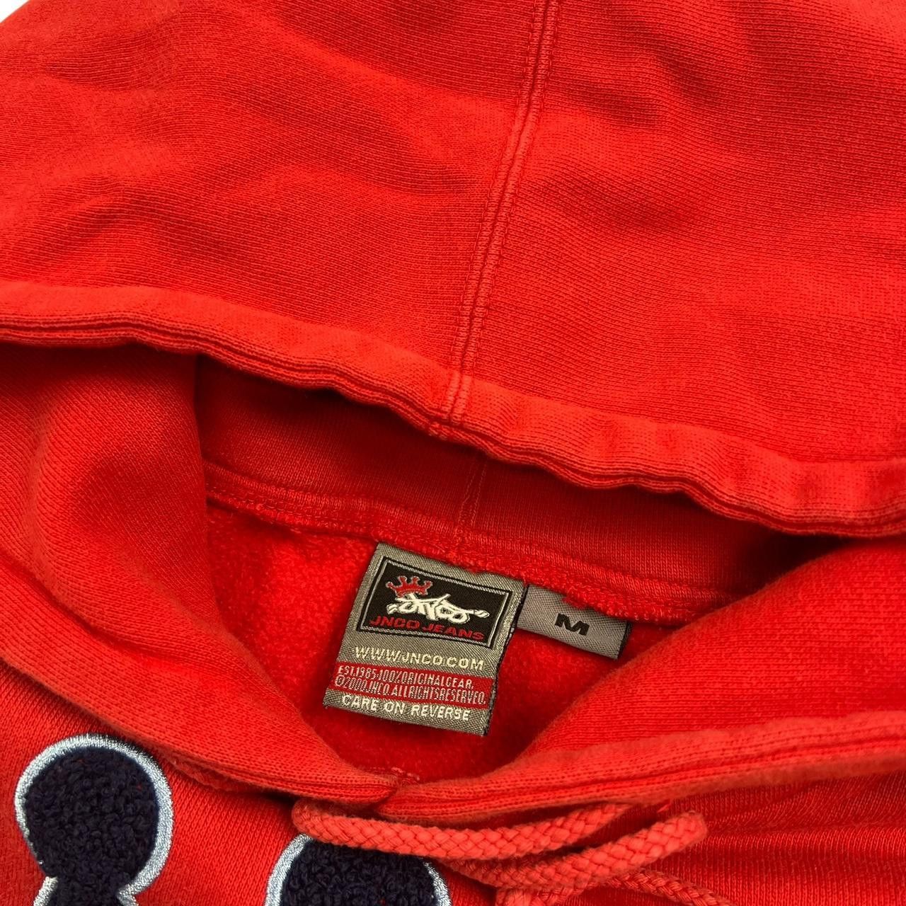 JNCO Vintage Jnco Jeans Pullover Red Hoodie Crown Logo - Medium Size US M / EU 48-50 / 2 - 5 Thumbnail