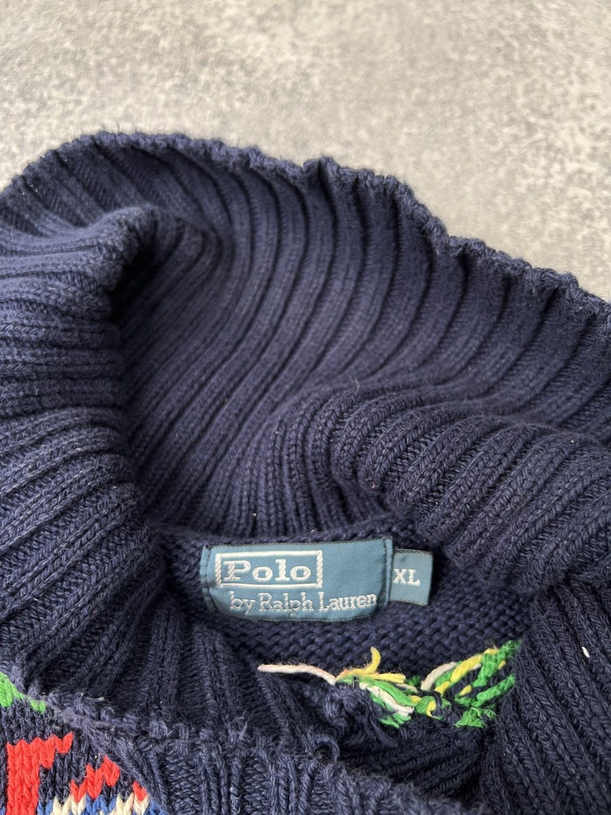Polo Ralph Lauren × Vintage Vintage Knitted Polo Ralph Lauren Ski sweater Size US XL / EU 56 / 4 - 9 Thumbnail