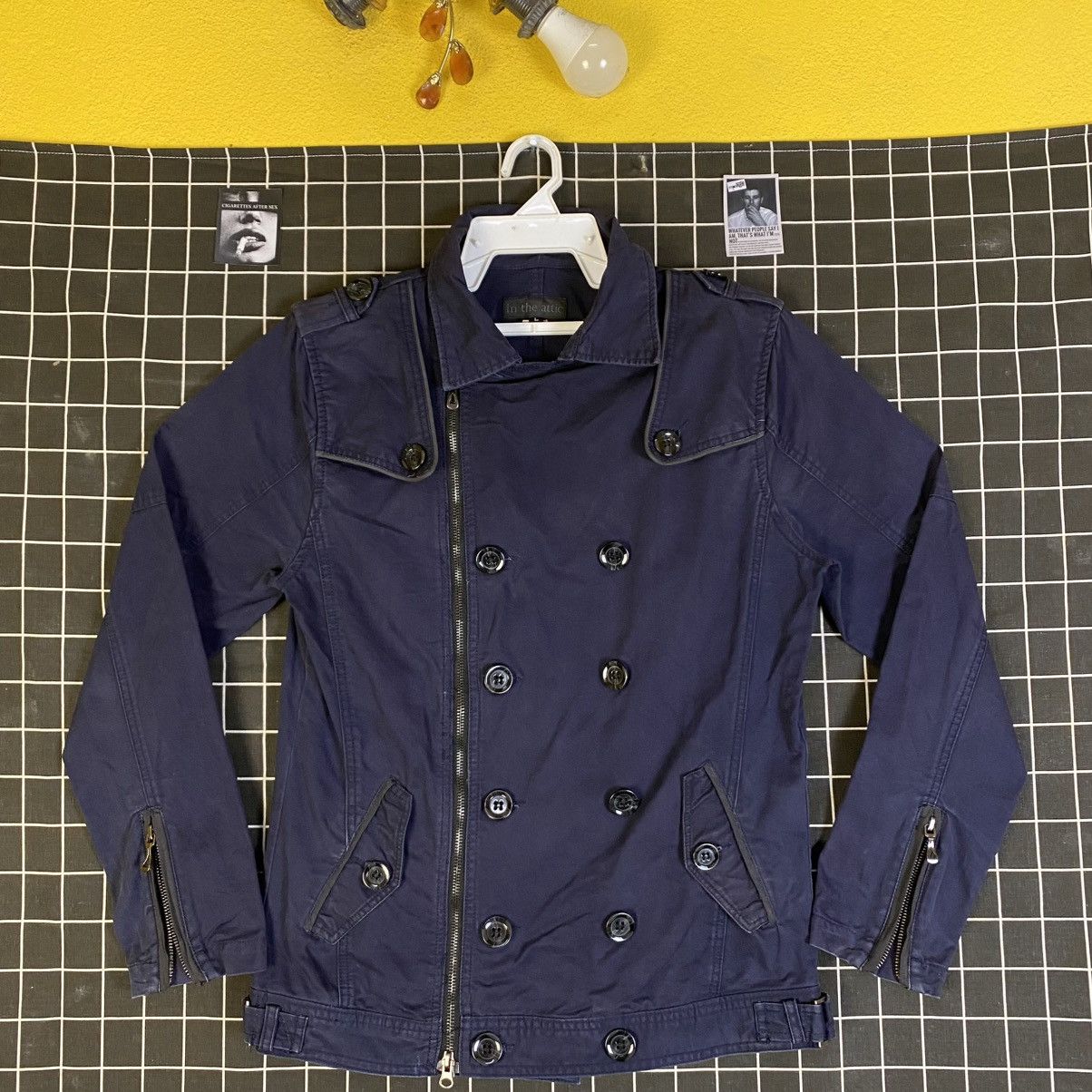 In The Attic 🇯🇵 IN THE ATTIC DOUBLE BREASTED PUNK BIKER JACKET Size US L / EU 52-54 / 3 - 2 Thumbnail
