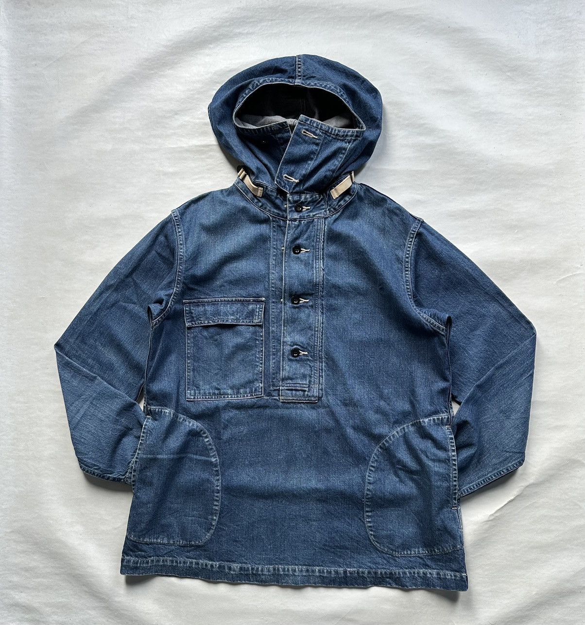 Engineered Garments (Ordinary Fits) Re:Ordinary Gunner Smock Denim Anorak Parka Size US M / EU 48-50 / 2 - 4 Thumbnail