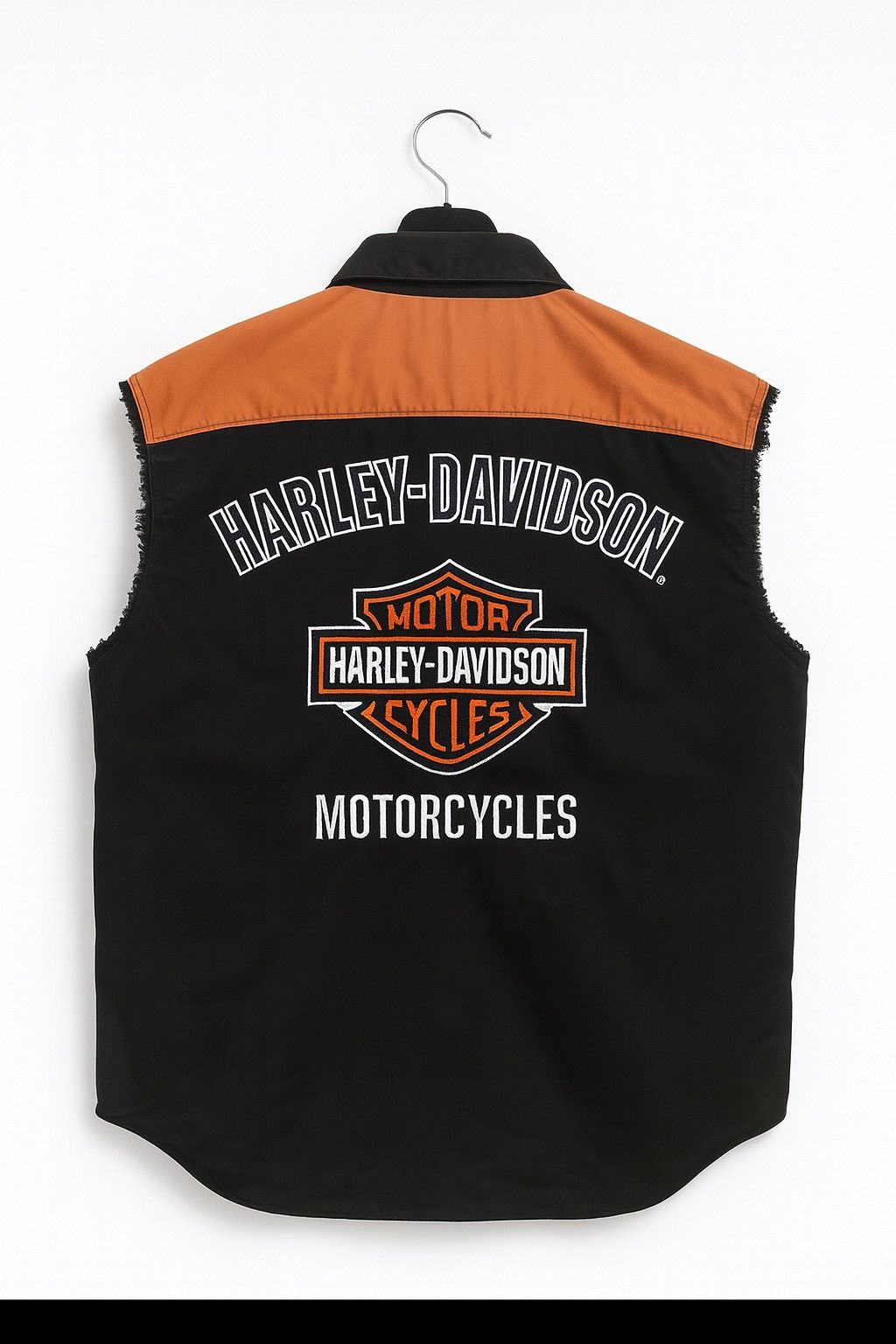 Harley Davidson Vintage 2007 Harley-Davidson Sleeveless Button-Up Vest Size US M / EU 48-50 / 2 - 2 Thumbnail